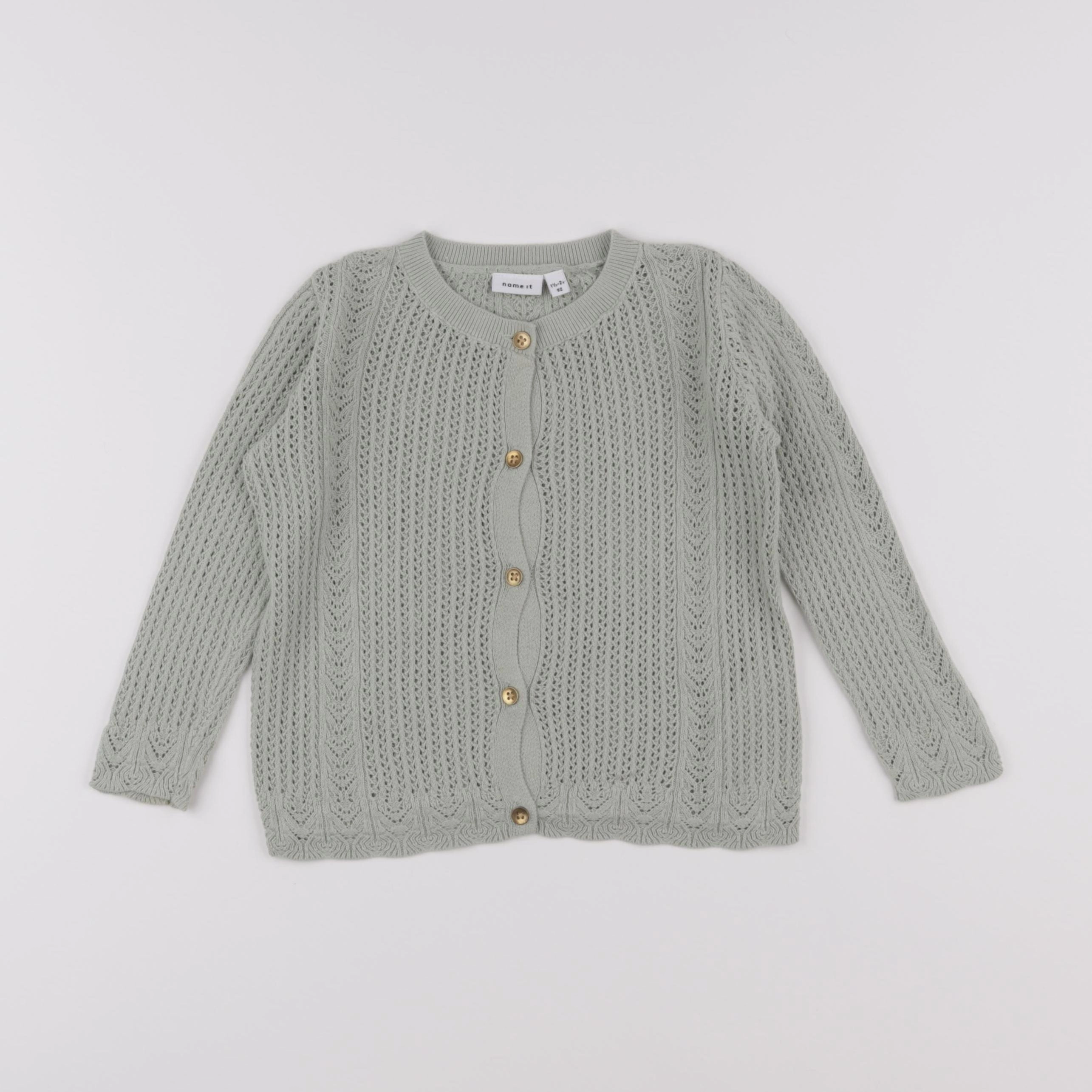 Name it - gilet vert - 18/24 mois