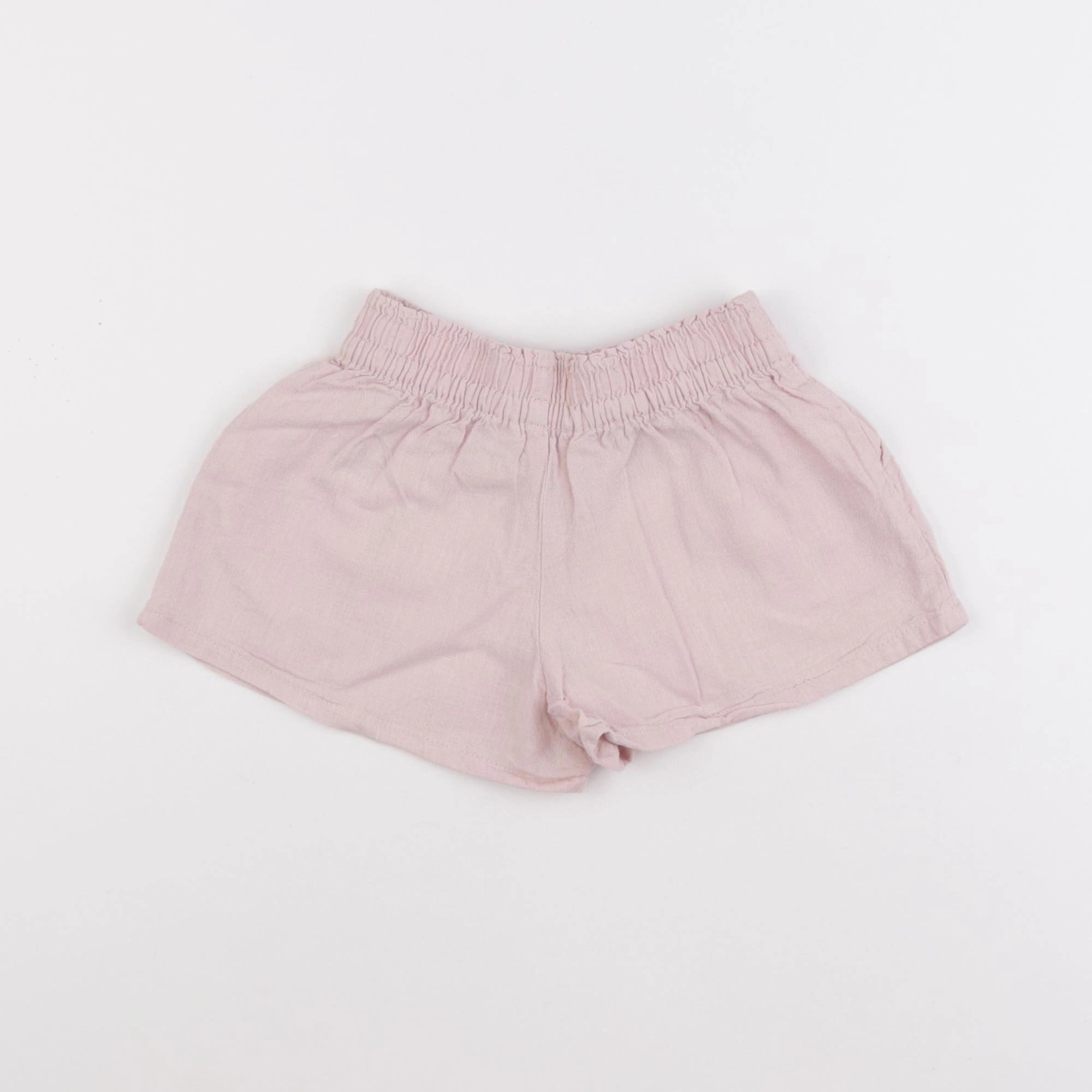 H&M - short rose - 18/24 mois