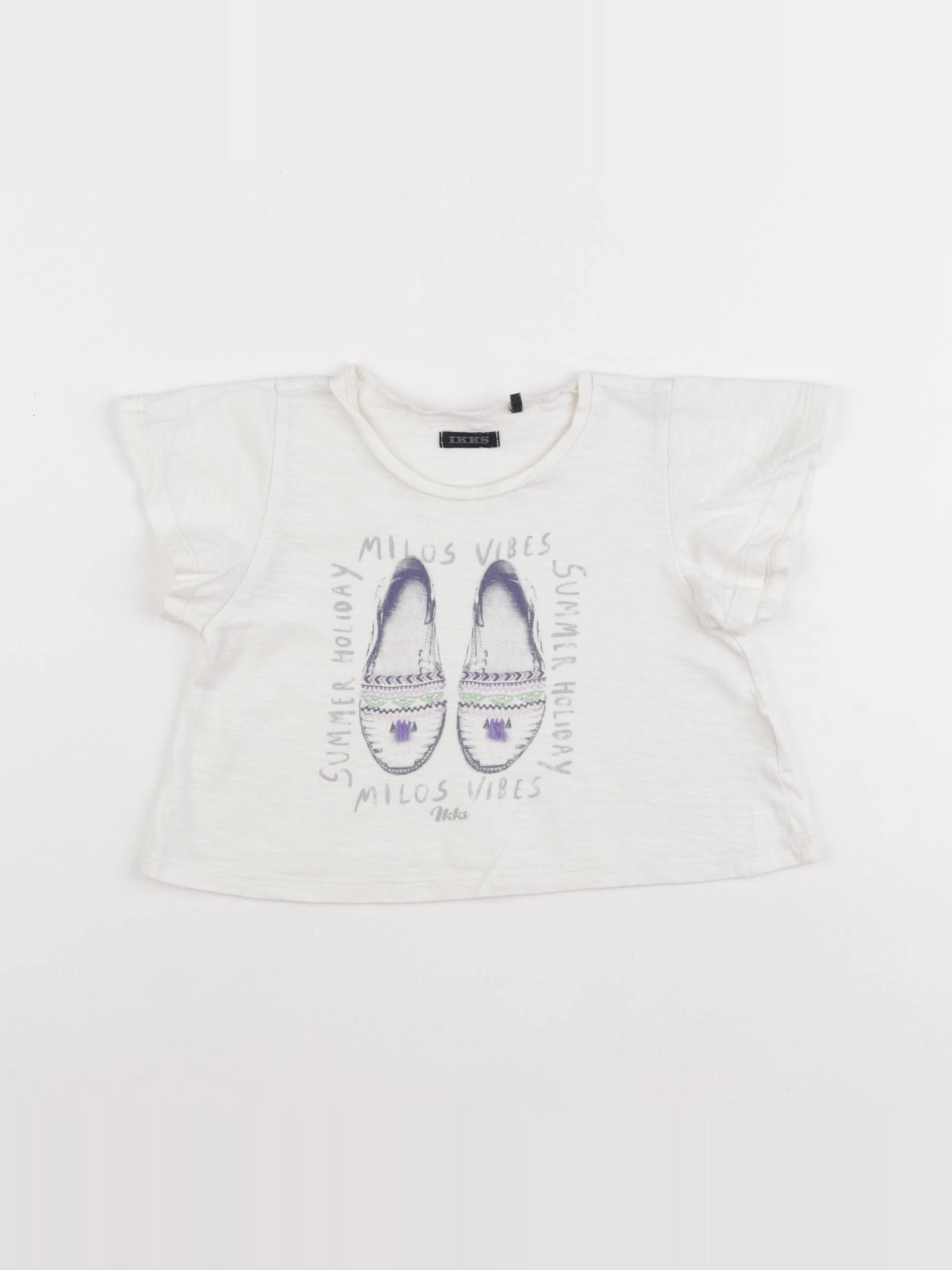IKKS - tee-shirt beige - 2 ans