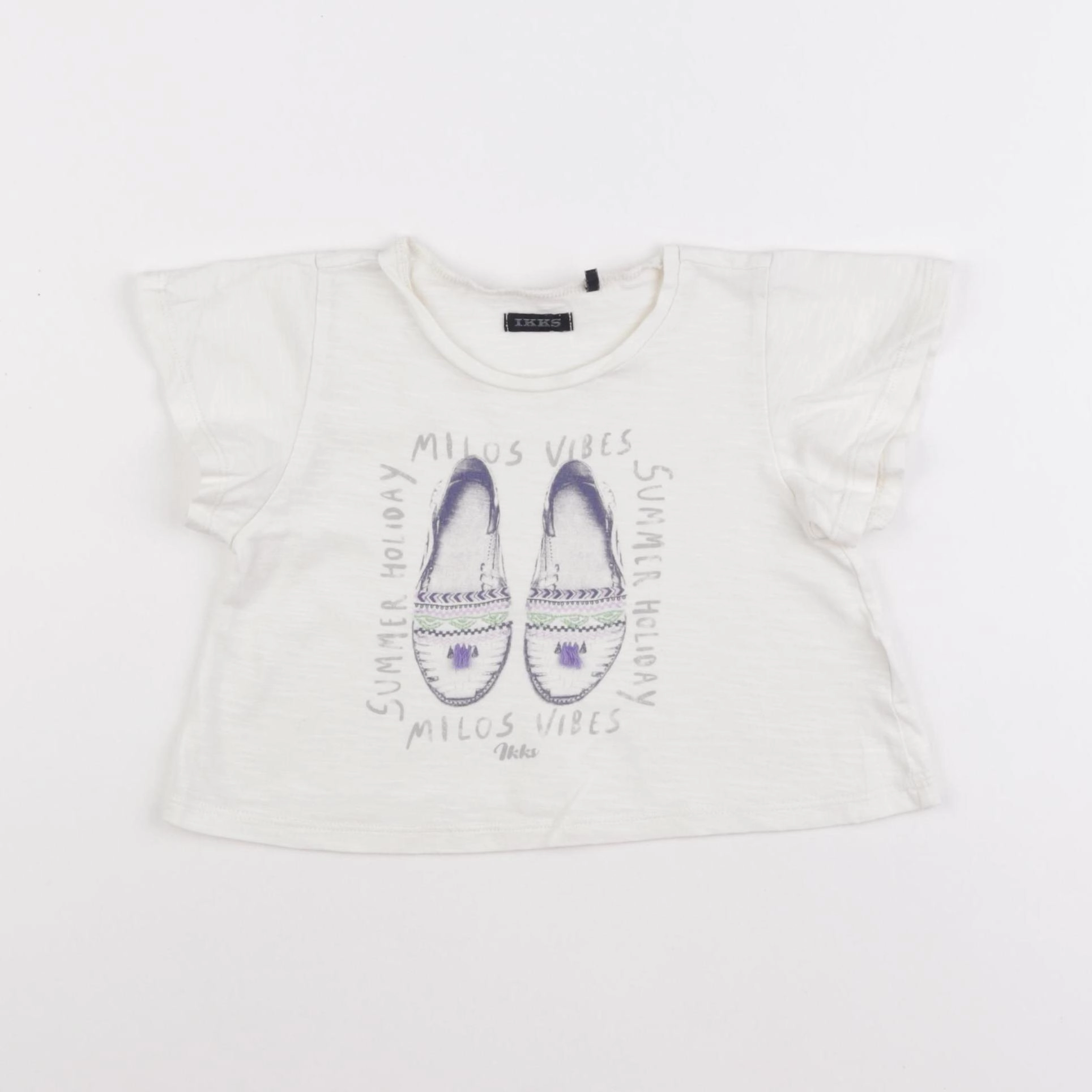 IKKS - tee-shirt beige - 2 ans