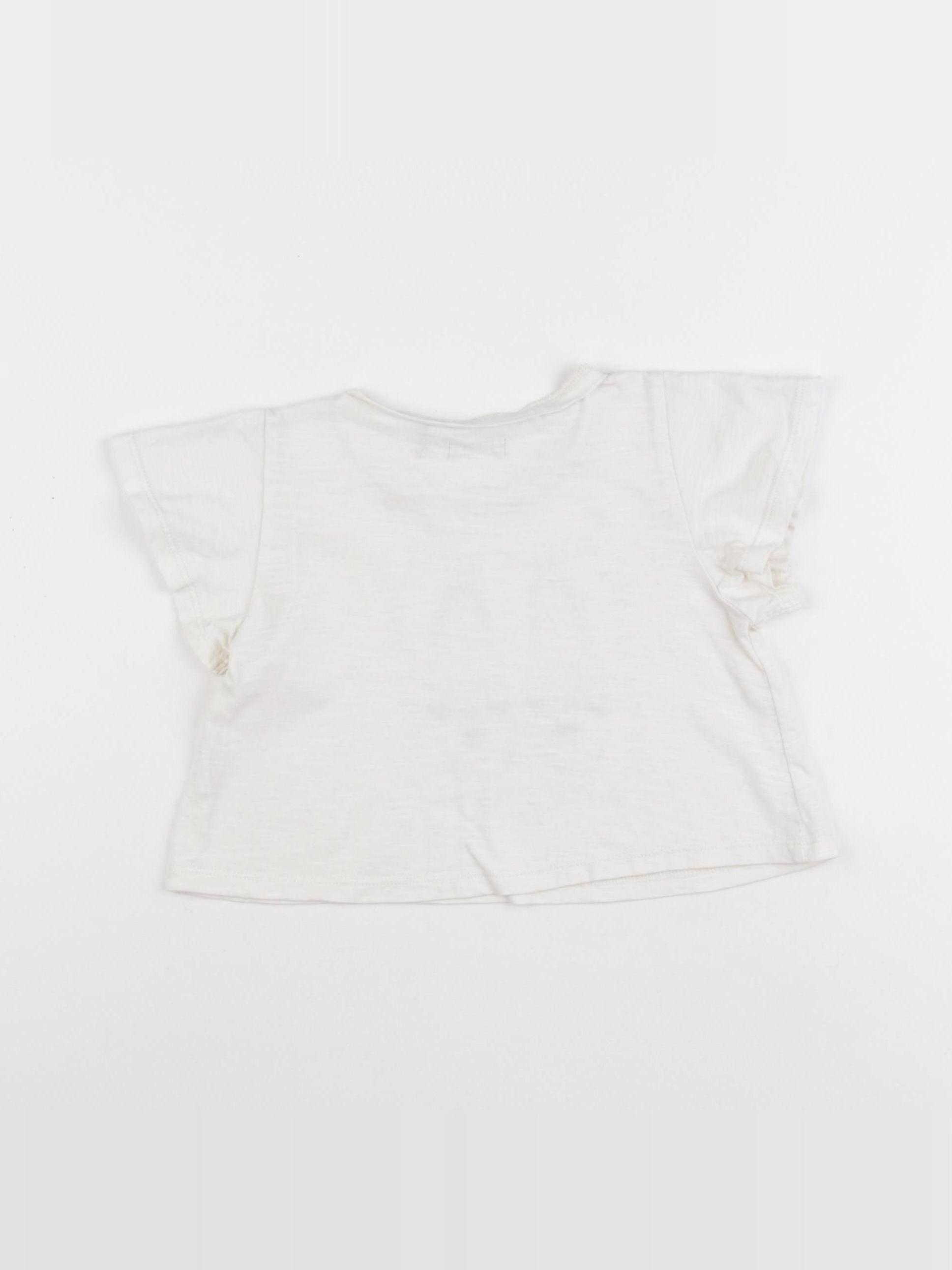 IKKS - tee-shirt beige - 2 ans