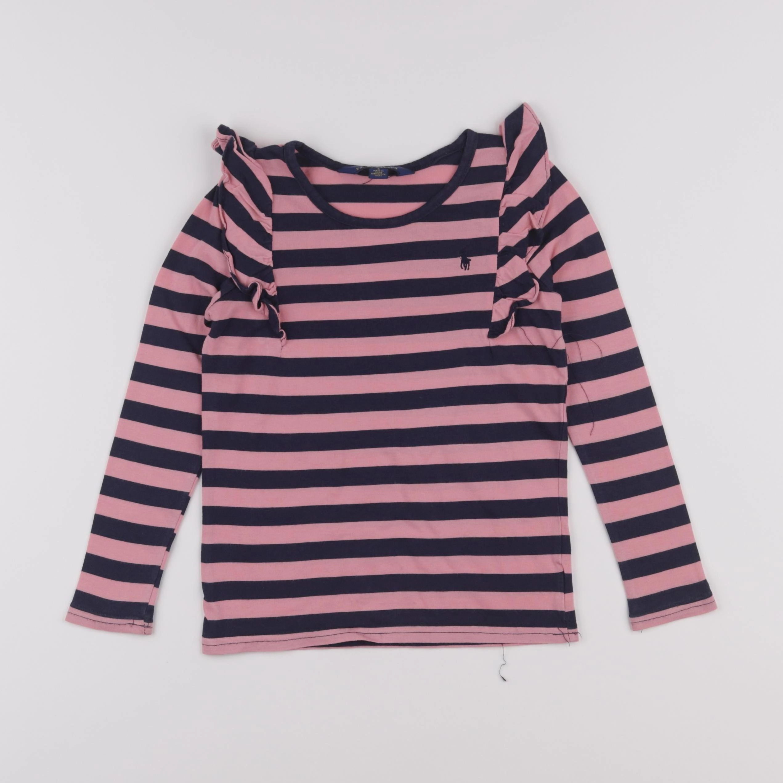 Ralph Lauren - tee-shirt bleu, rose - 5 ans