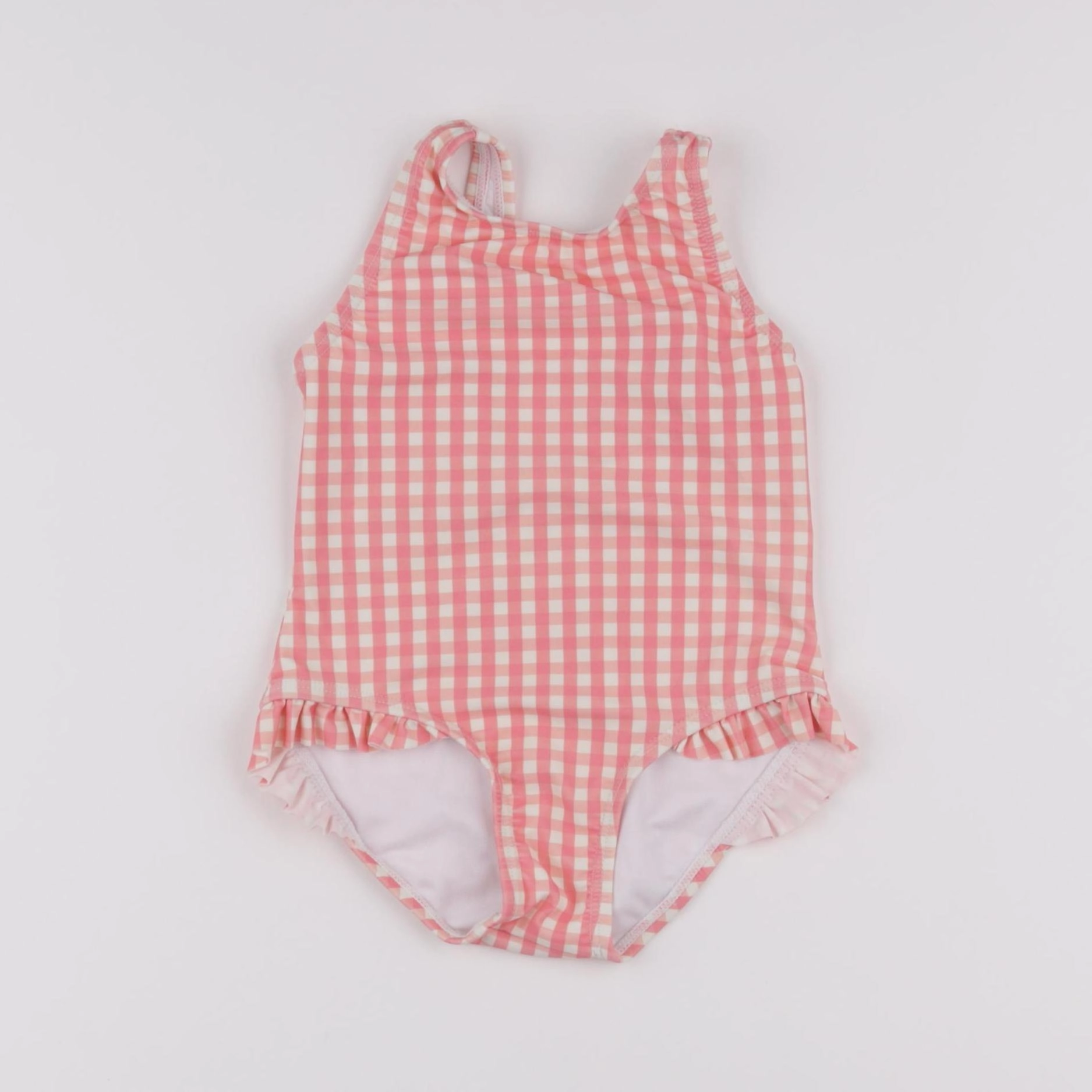 La Redoute - maillot de bain blanc, rose - 3 ans