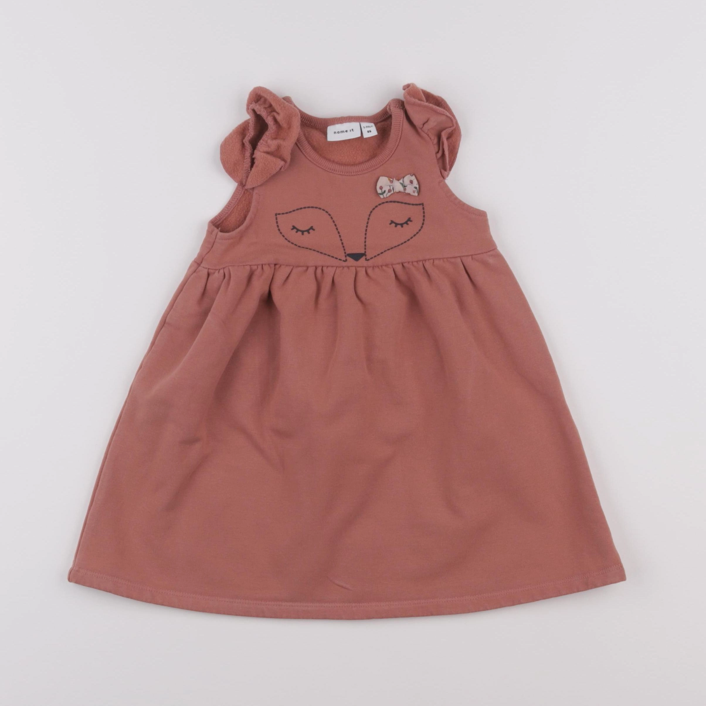 Next - robe rose - 12/18 mois