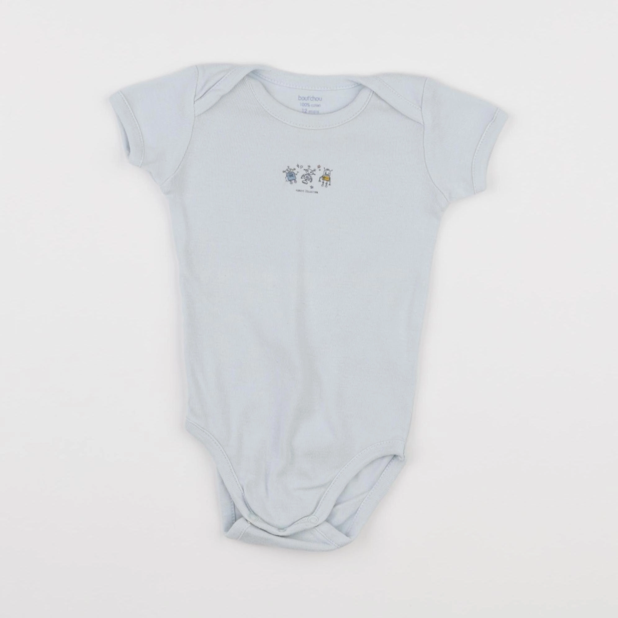 Boutchou - body bleu - 12 mois