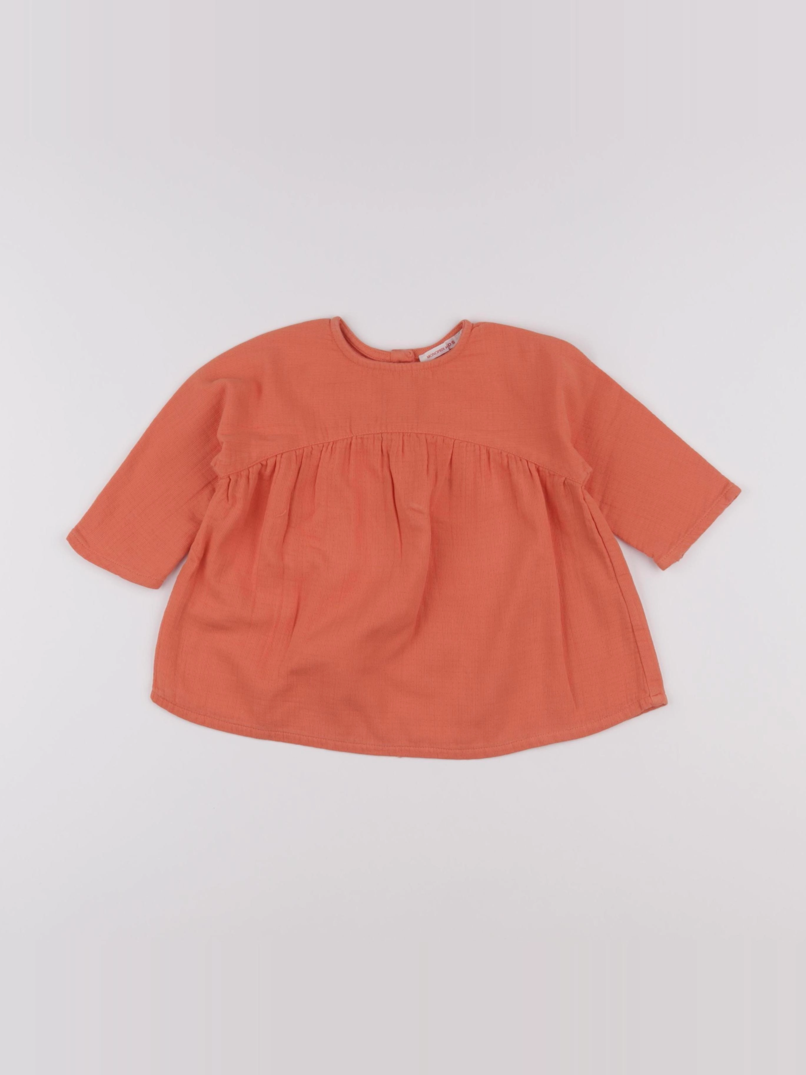 Monoprix - blouse orange - 3 ans