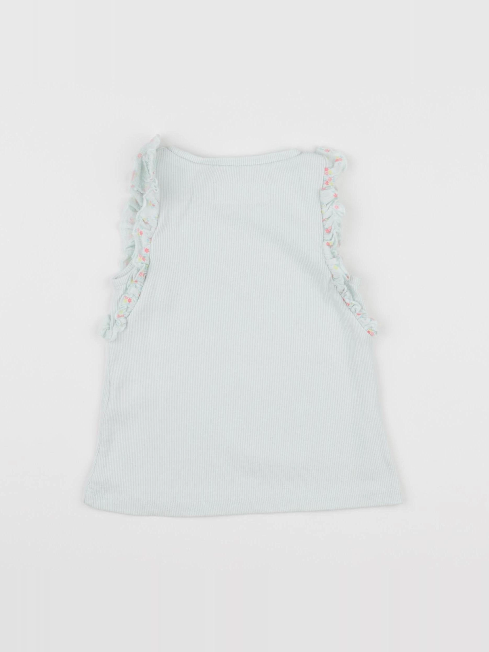 Zara - débardeur bleu - 12/18 mois