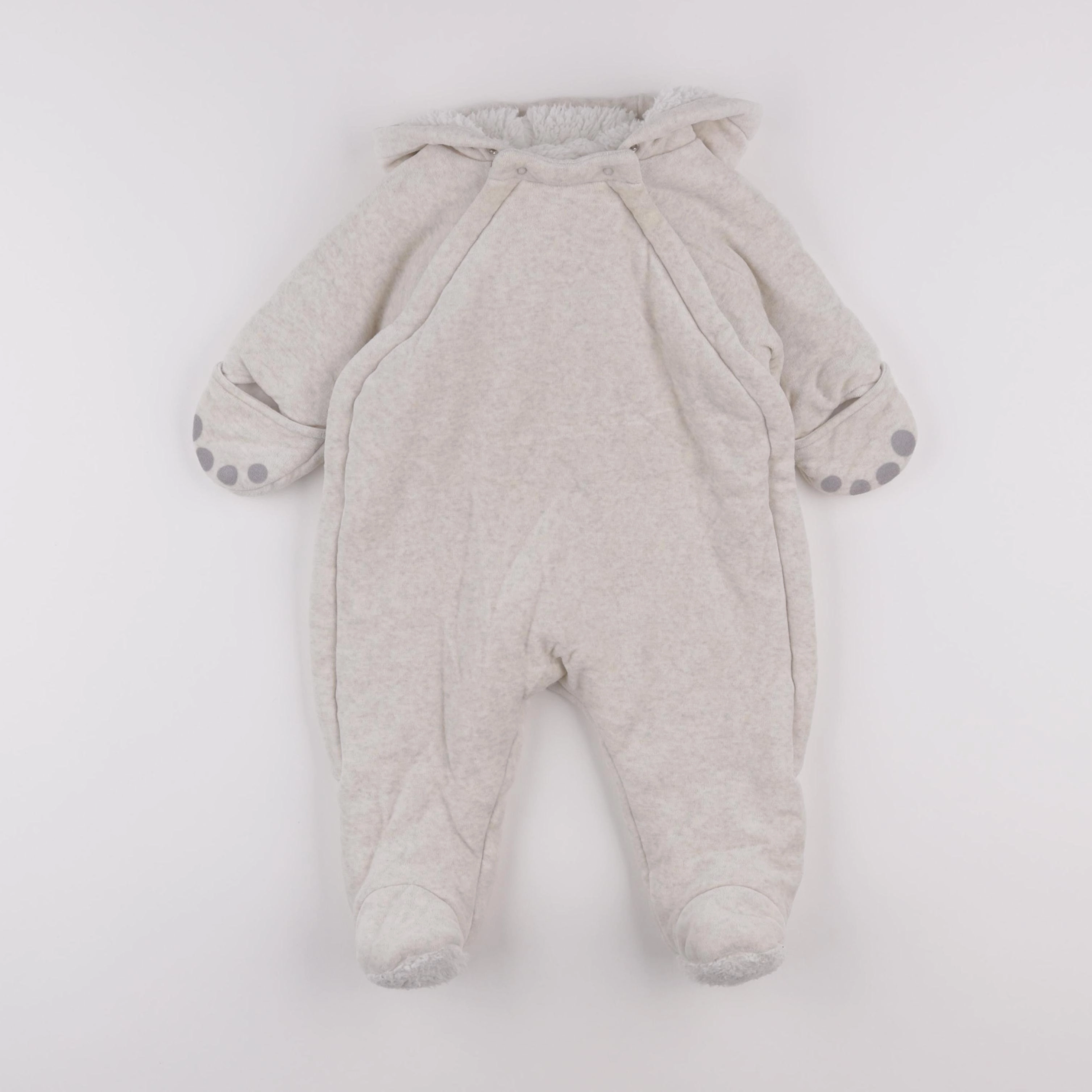 Petit Bateau - combi-pilote beige - 6 mois
