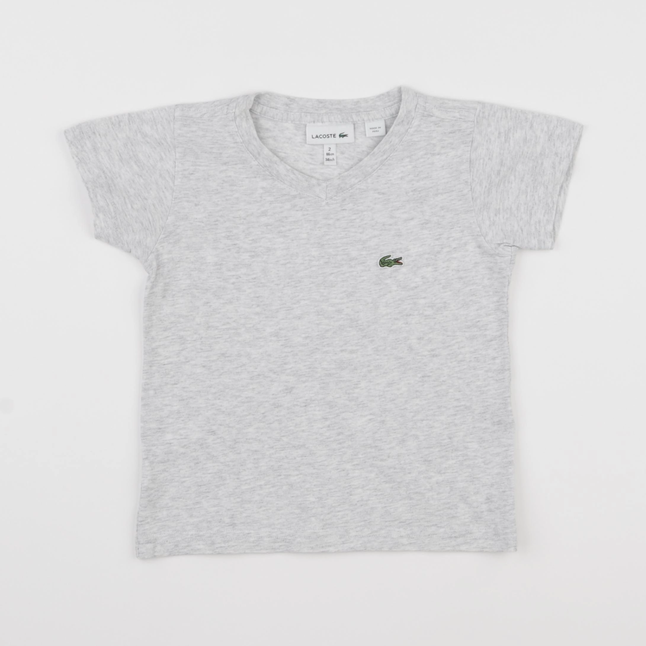 Lacoste - tee-shirt gris - 2 ans