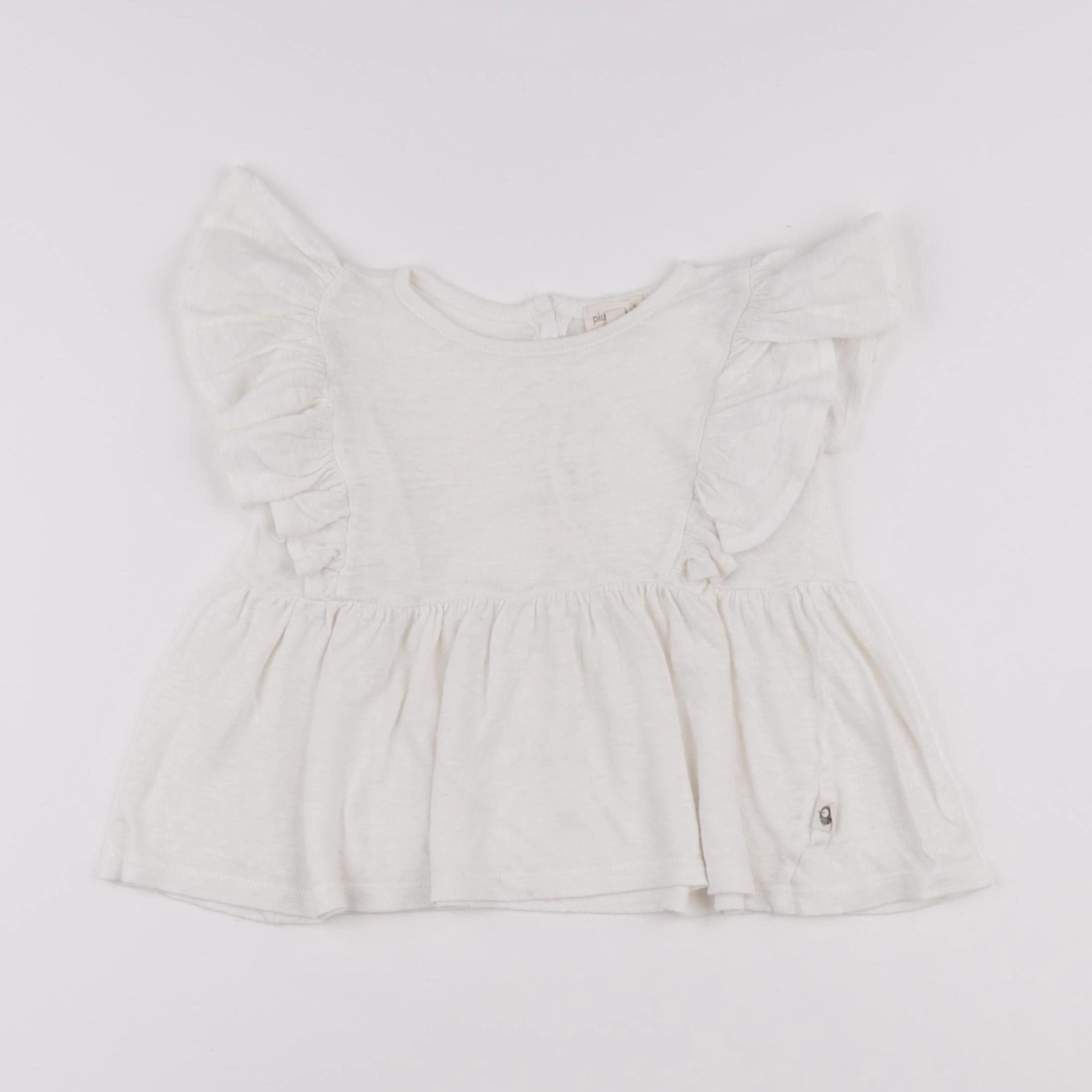 Piupiuchick - tee-shirt blanc - 2 ans
