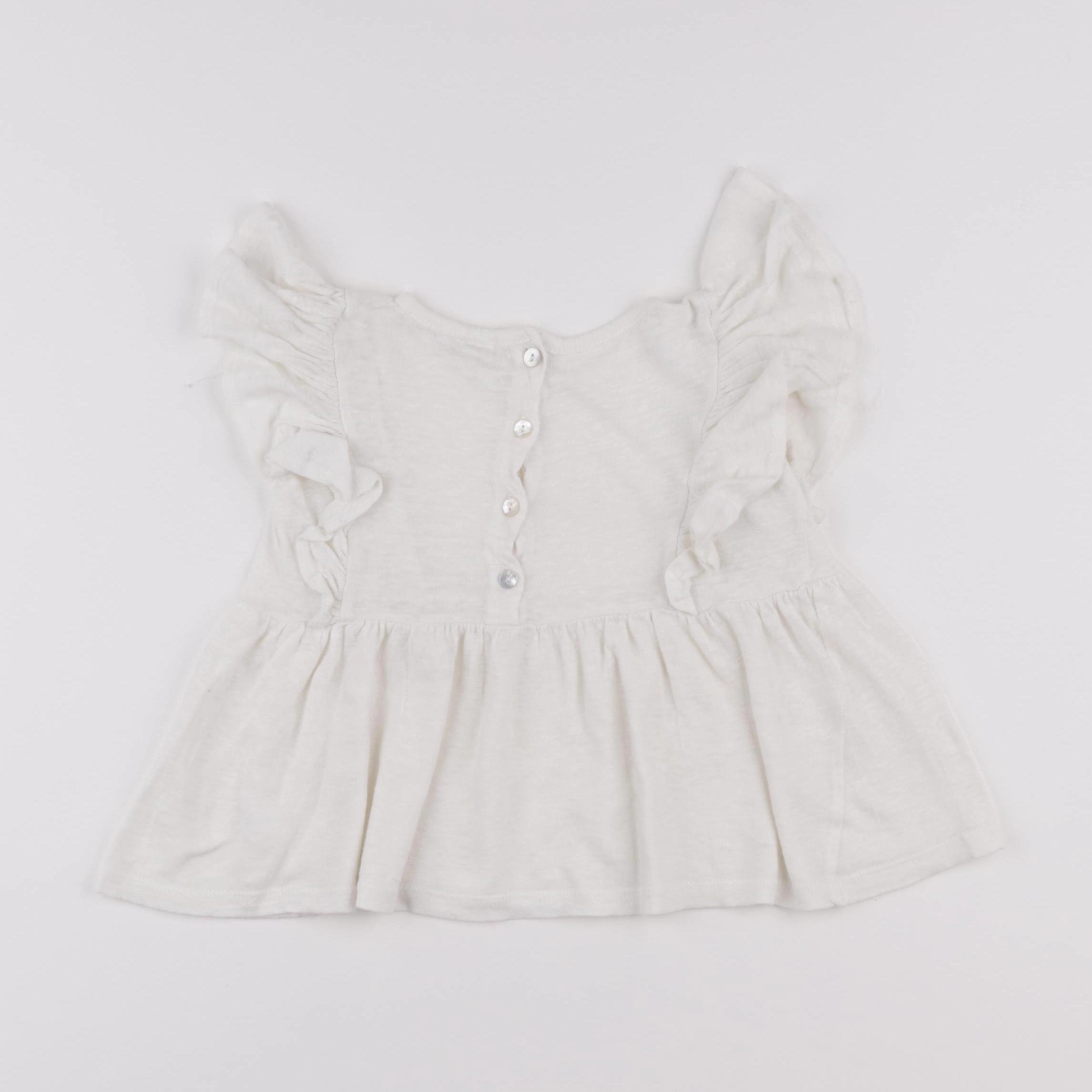 Piupiuchick - tee-shirt blanc - 2 ans