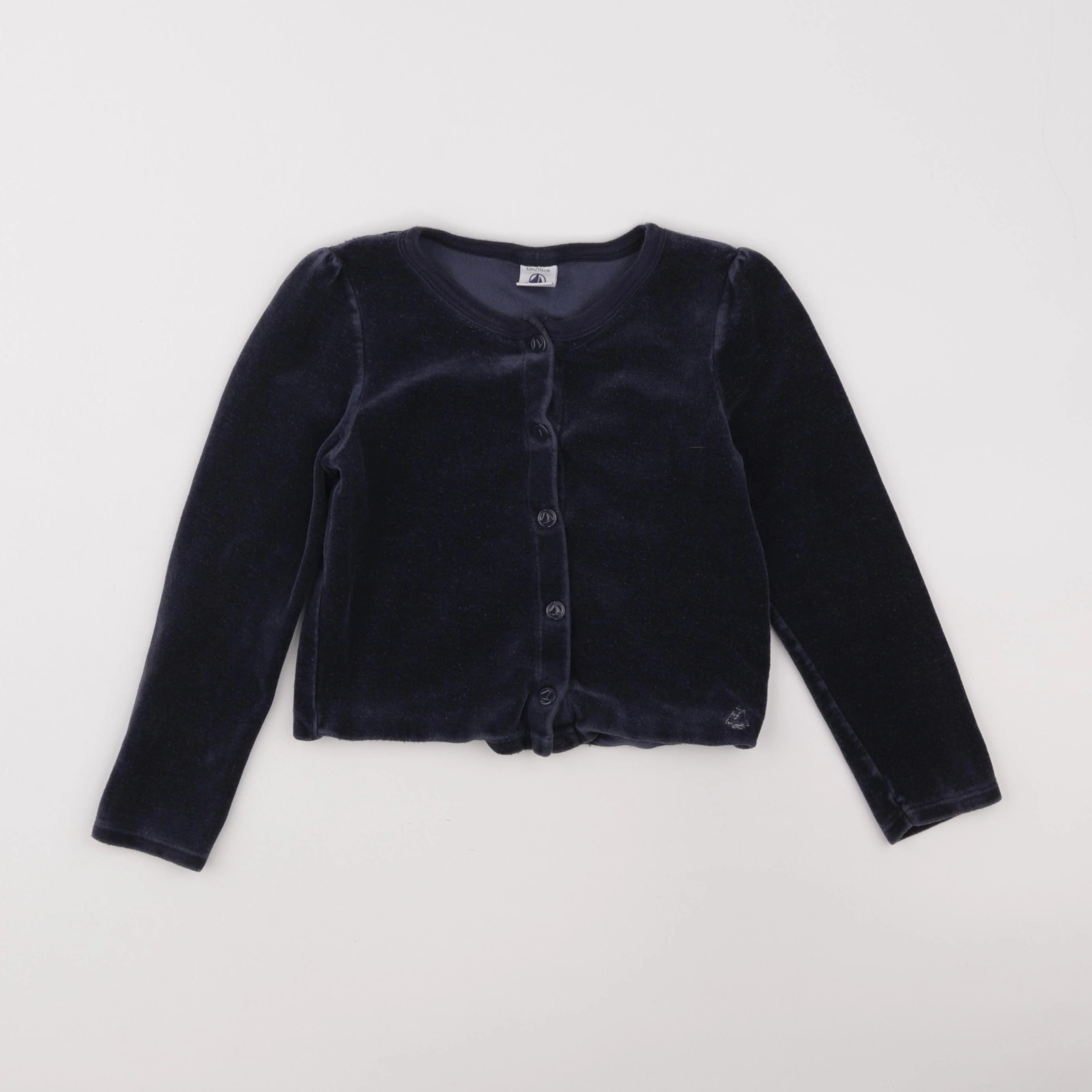 Petit Bateau - sweat bleu - 6 ans