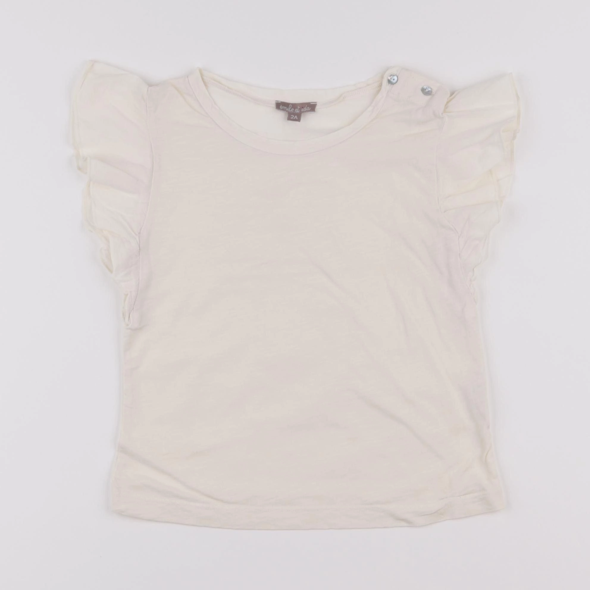 Emile et Ida - tee-shirt blanc - 2 ans