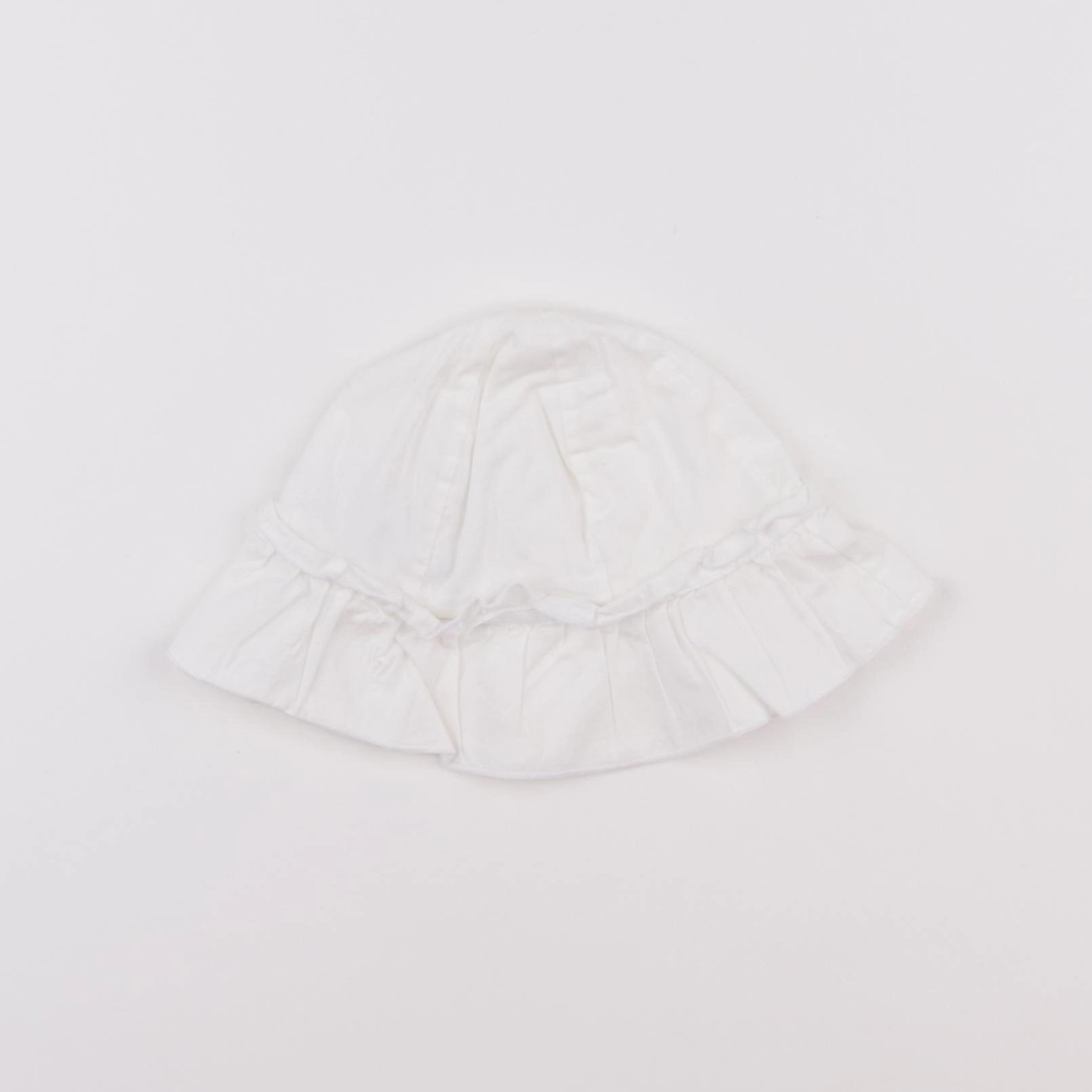 Vertbaudet - chapeau blanc - 6/12 mois