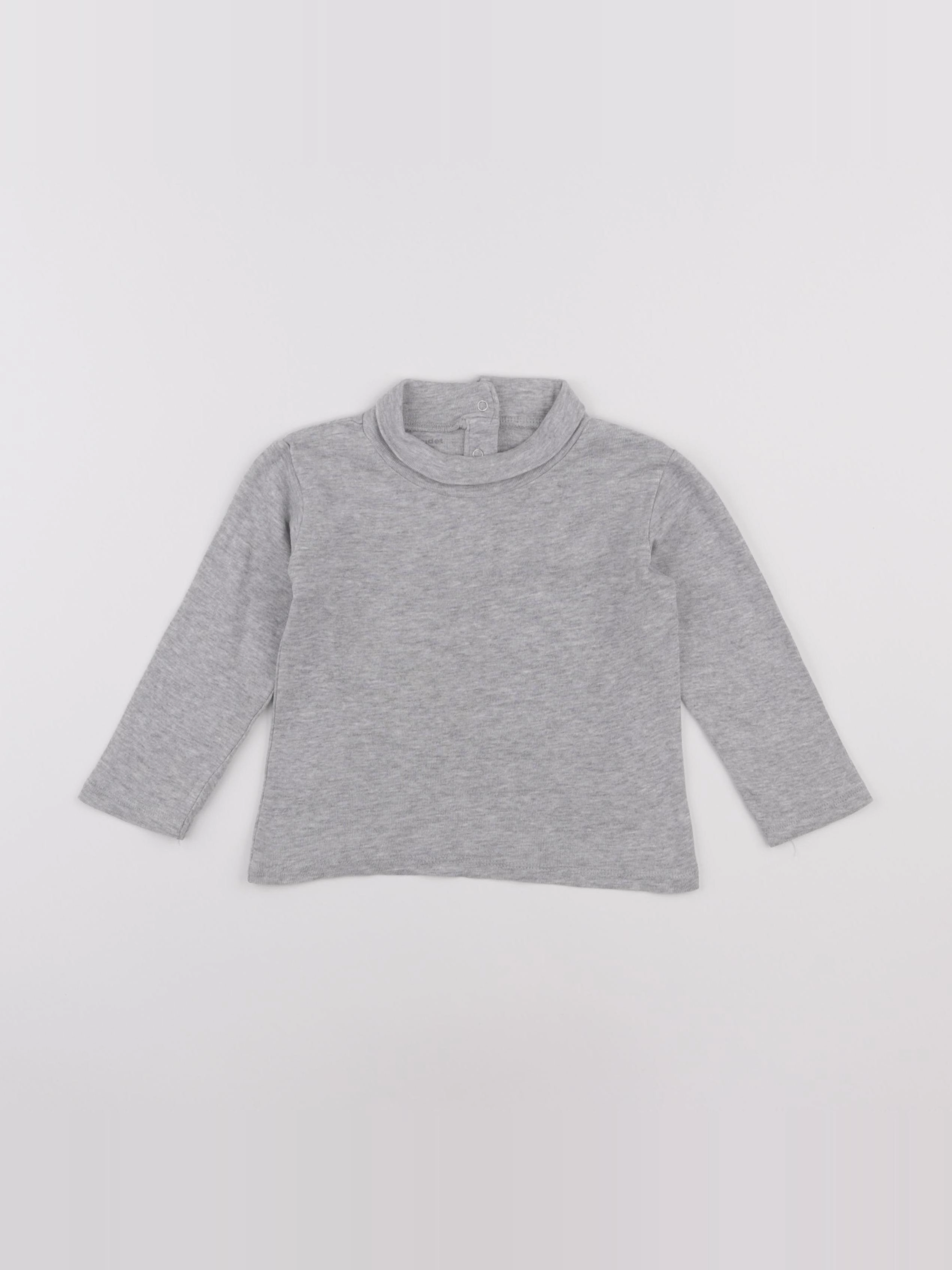 Vertbaudet - sous-pull gris - 24 mois