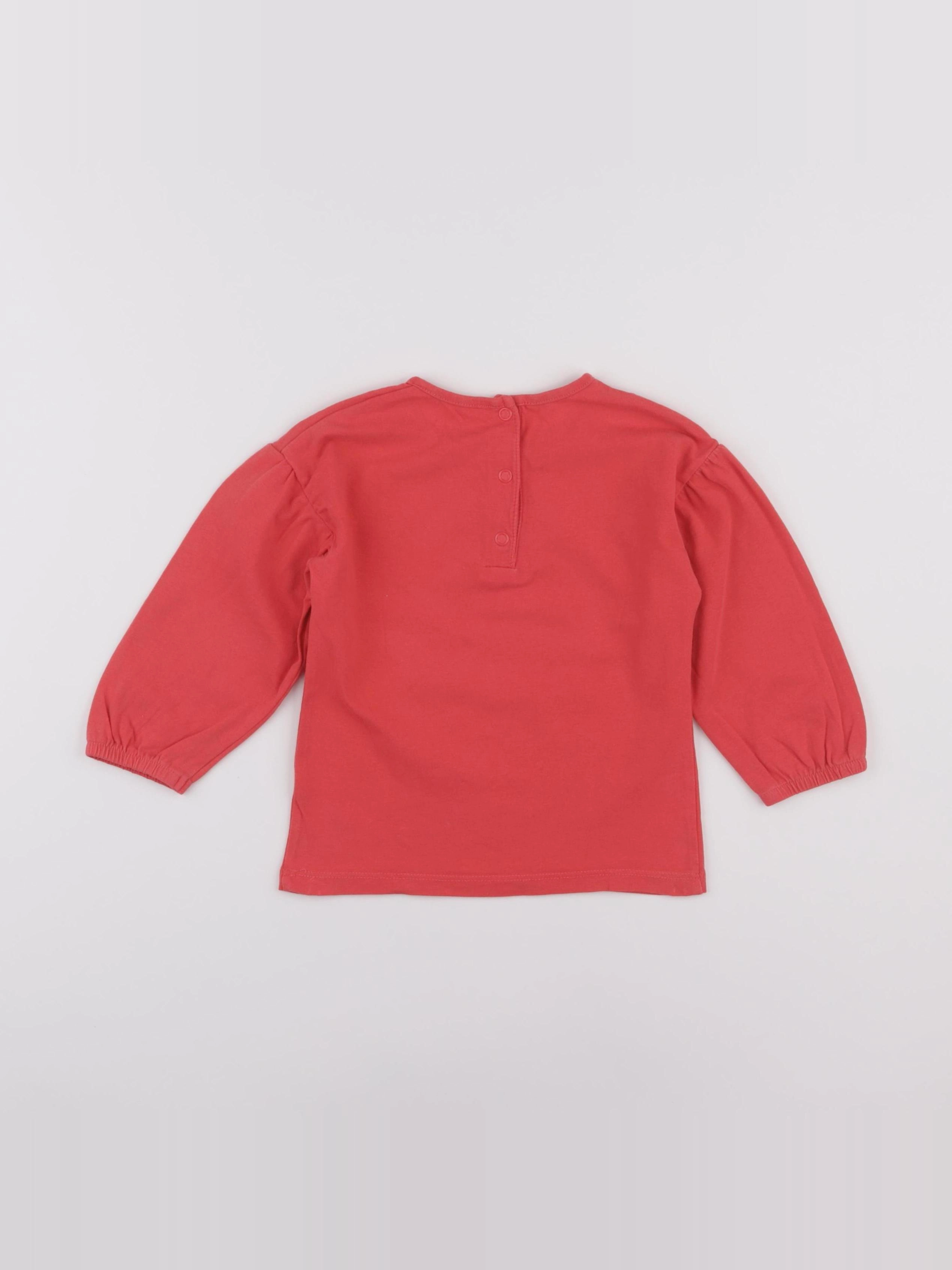 La Redoute - tee-shirt rouge - 18 mois