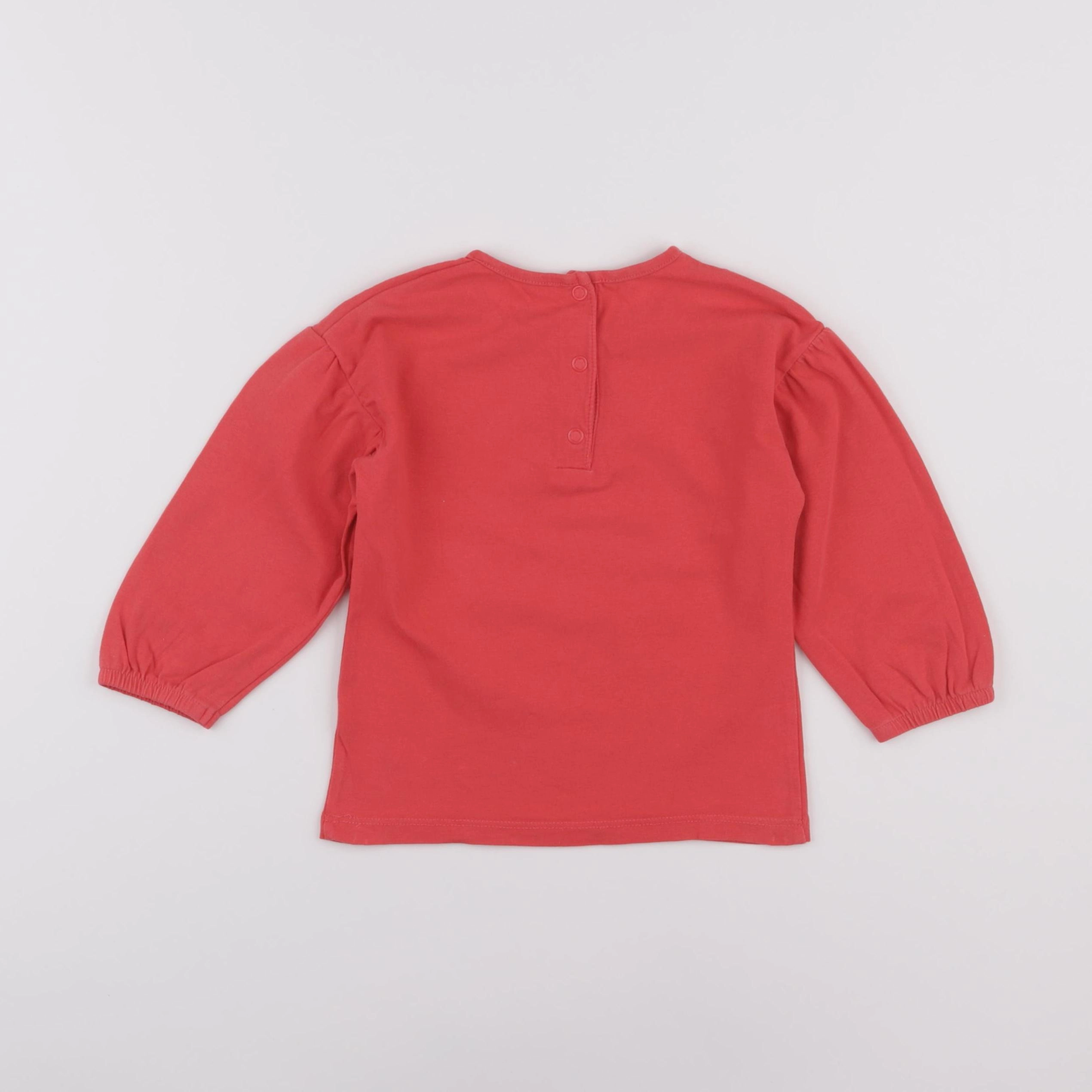 La Redoute - tee-shirt rouge - 18 mois