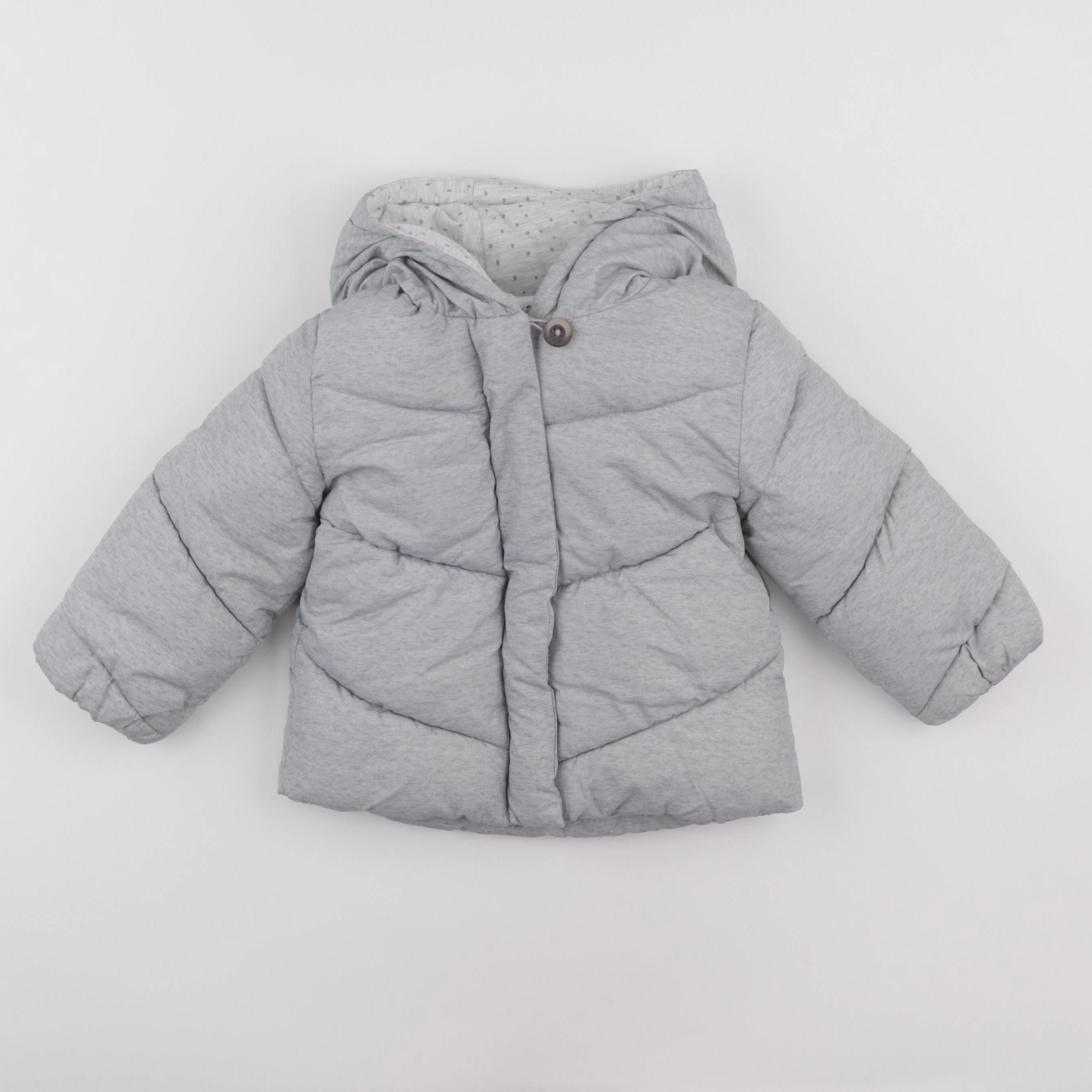 Mango - doudoune gris - 18/24 mois