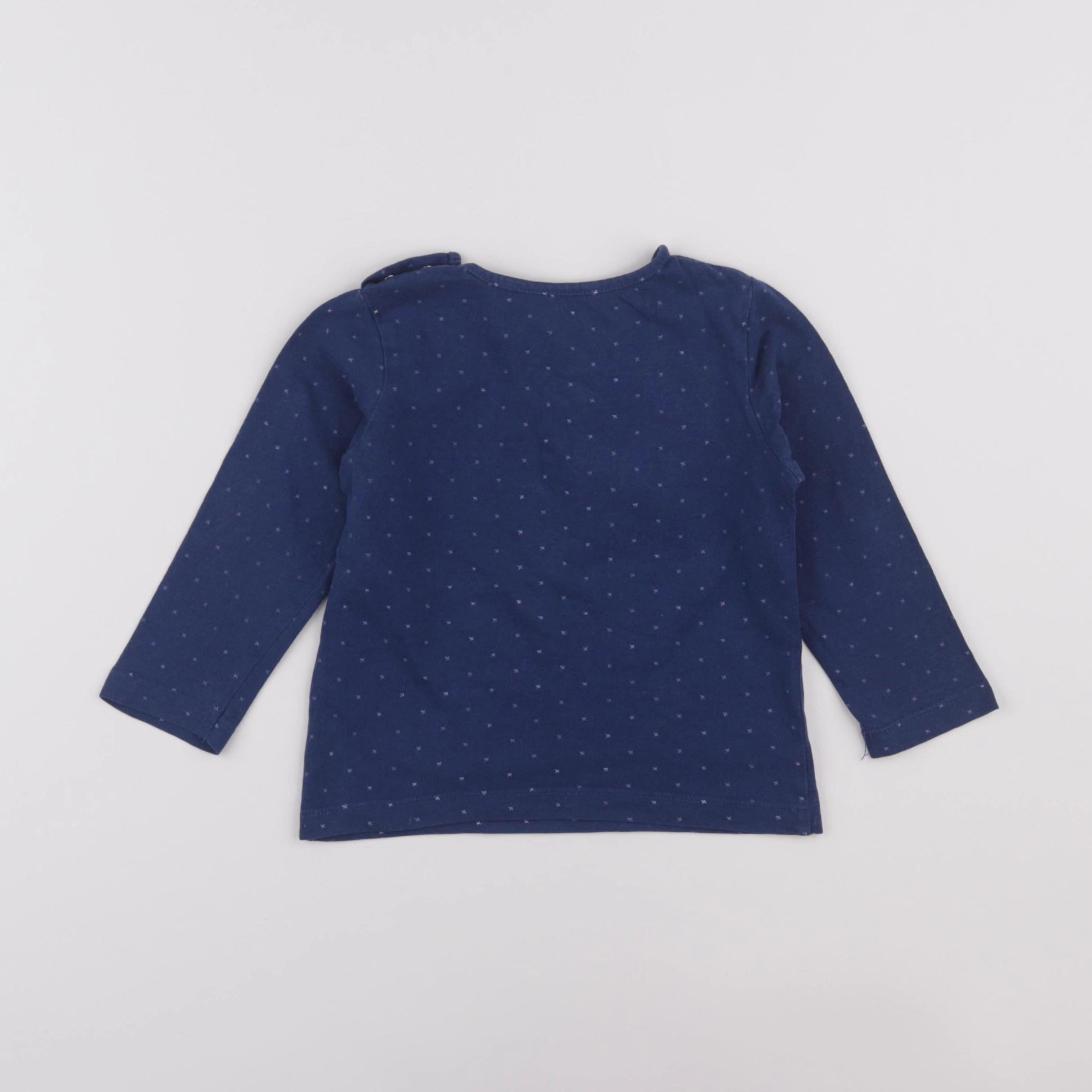 Vertbaudet - tee-shirt bleu - 2 ans