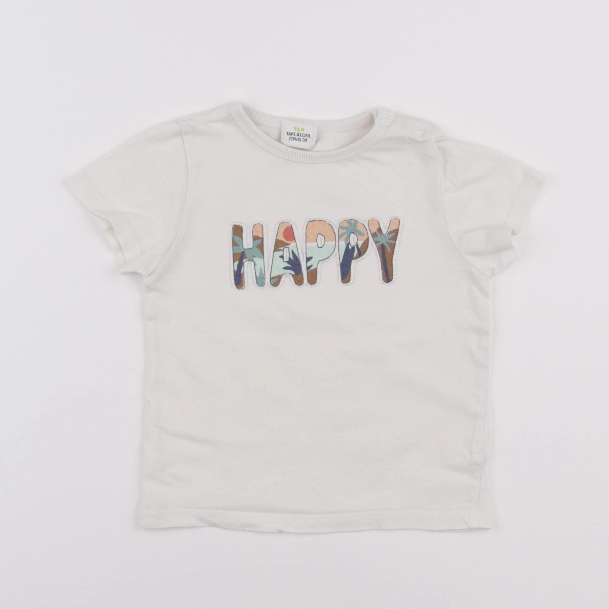Tape à l'oeil - tee-shirt blanc - 24 mois