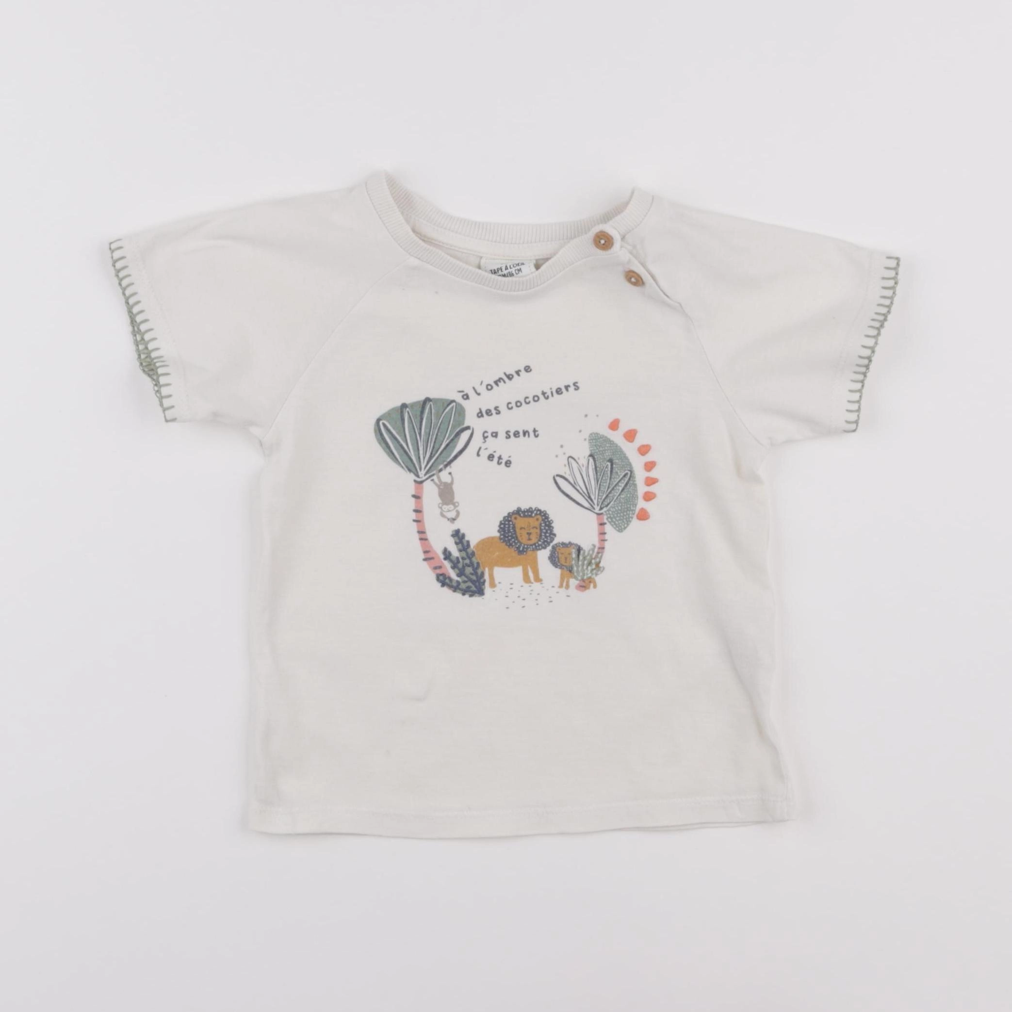 Tape à l'oeil - tee-shirt blanc - 24 mois