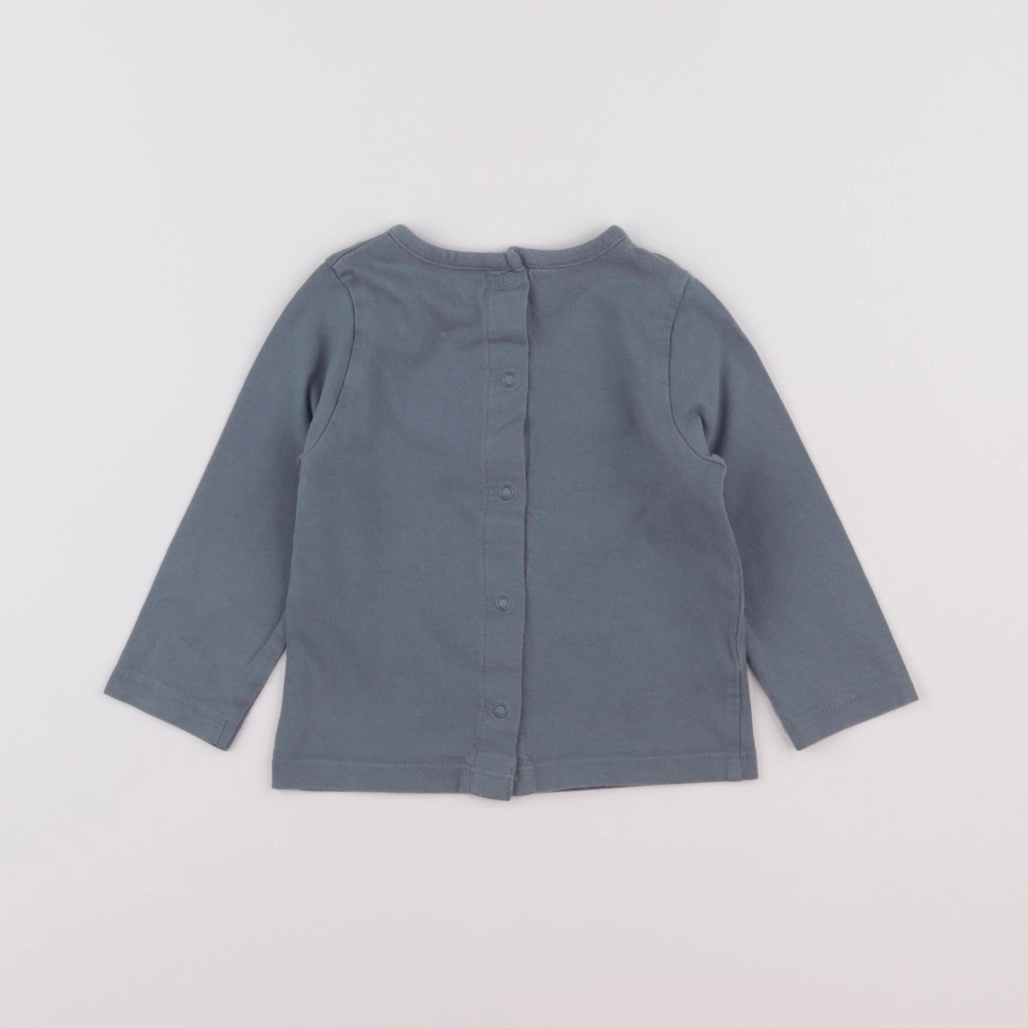 Vertbaudet - tee-shirt bleu - 9 mois