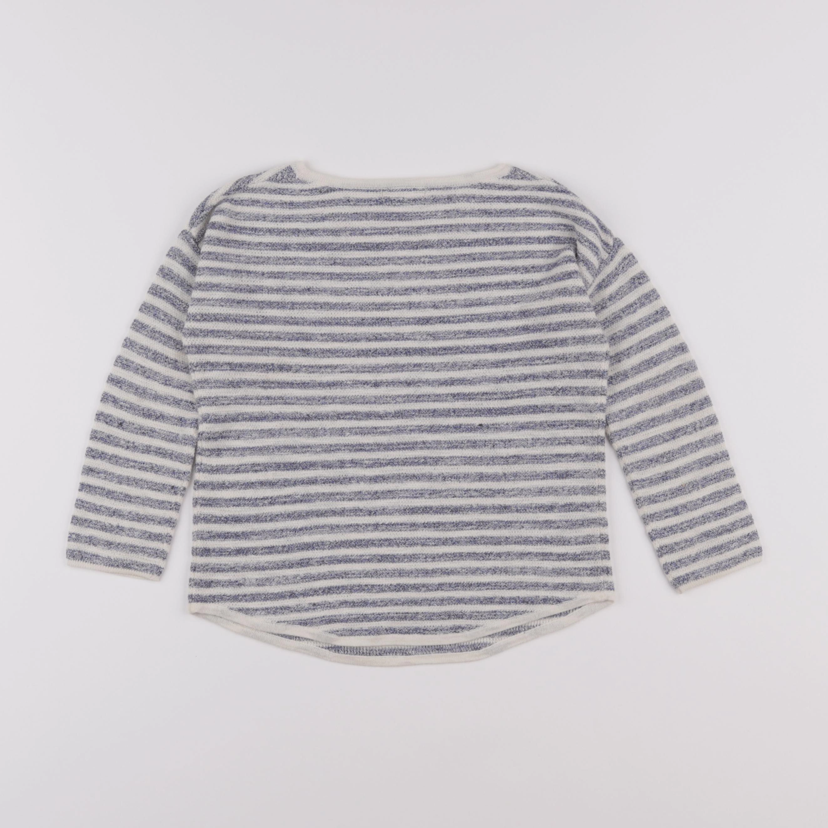 Bellerose - pull bleu, blanc - 4 ans
