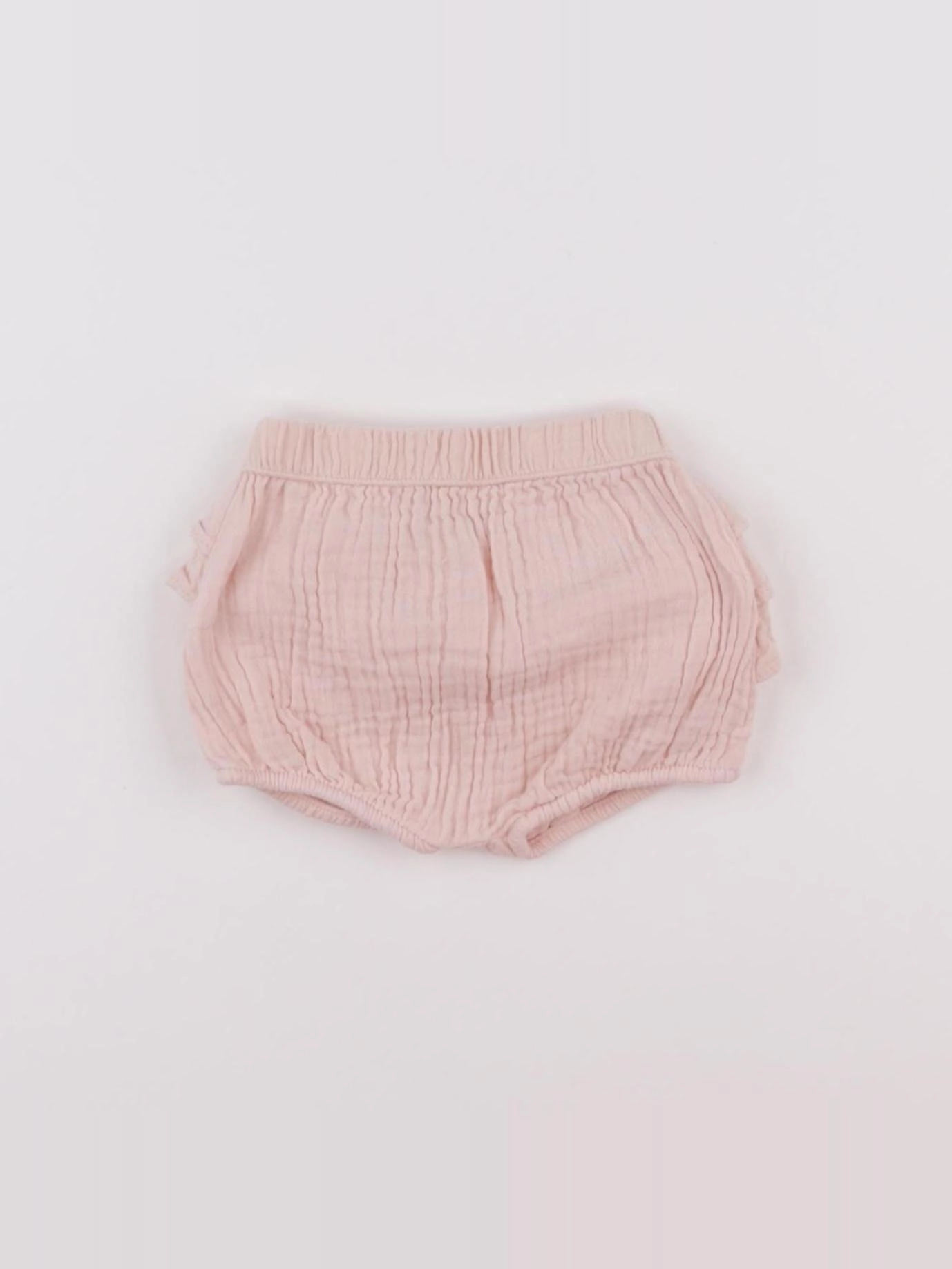 Vertbaudet - bloomer volants au dos rose - 3 mois