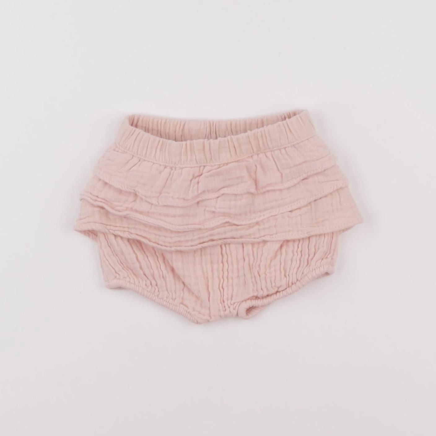 Vertbaudet - bloomer volants au dos rose - 3 mois
