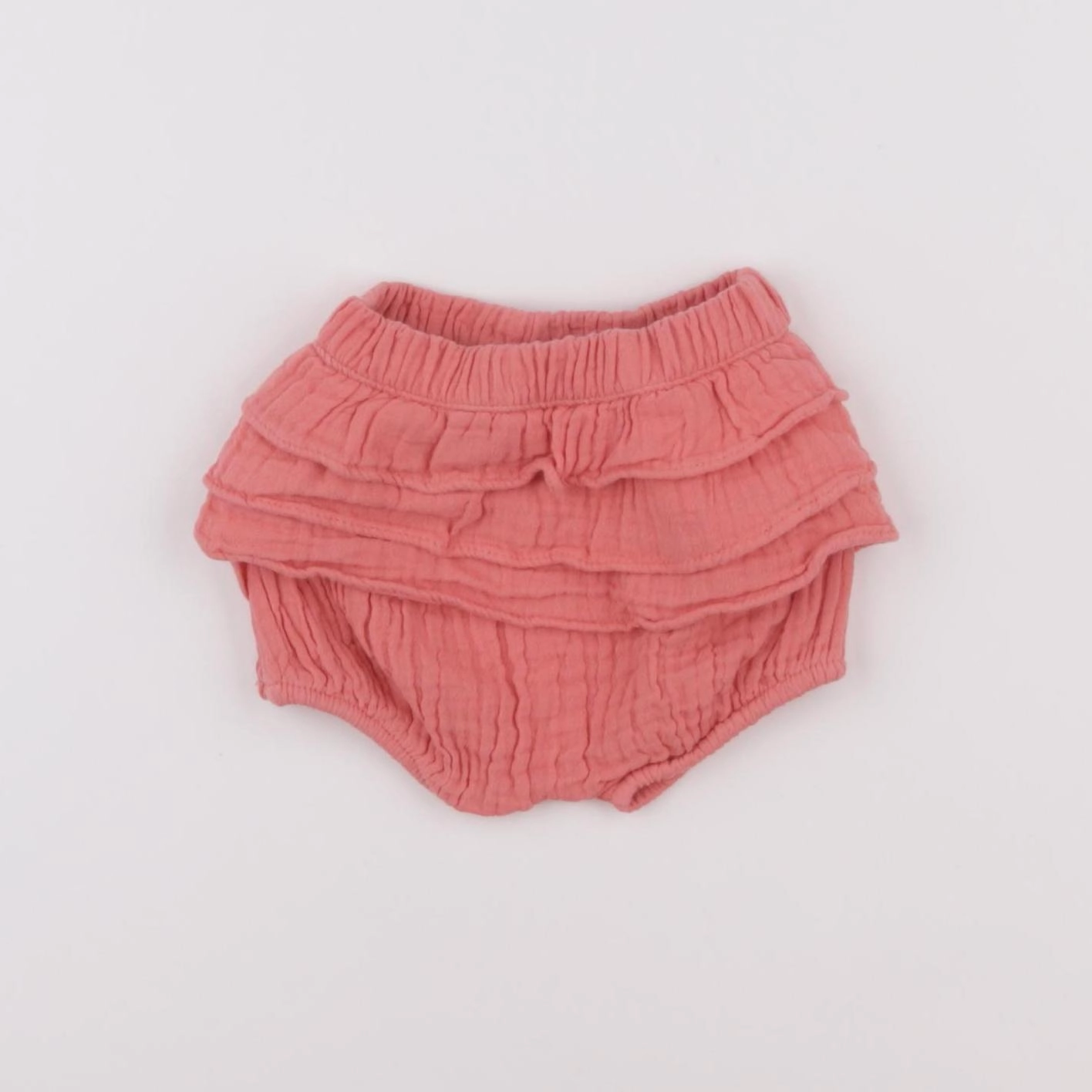Vertbaudet - bloomer volants au dos rose - 3 mois