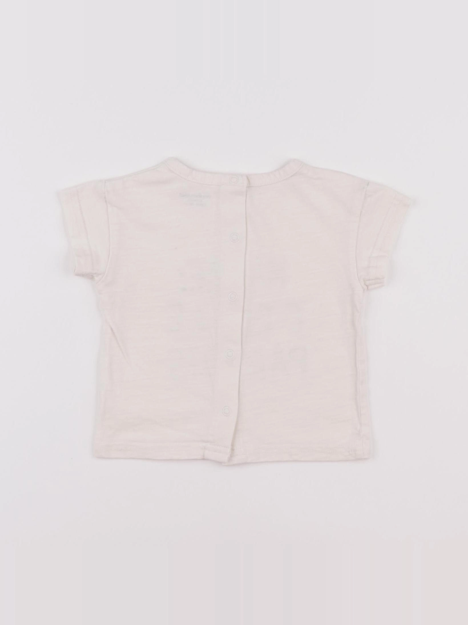 Vertbaudet - tee-shirt blanc - 6 mois