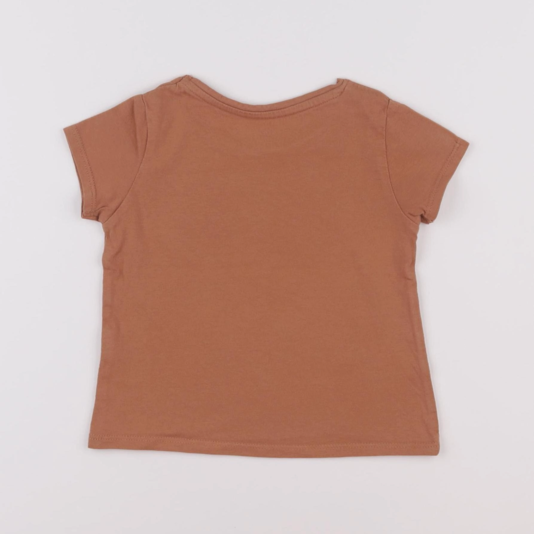 Vertbaudet - tee-shirt marron - 2 ans