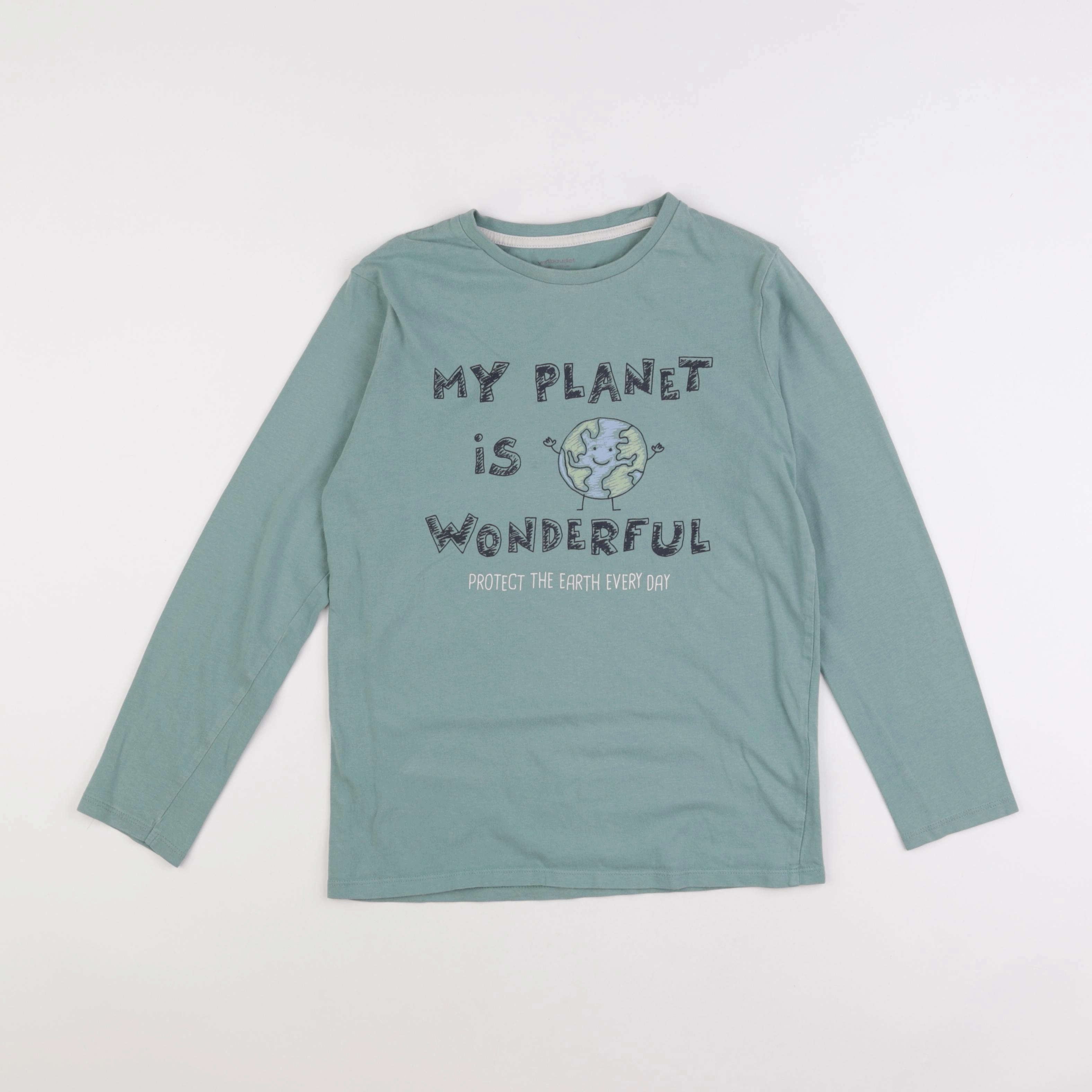 Vertbaudet - tee-shirt vert - 12 ans