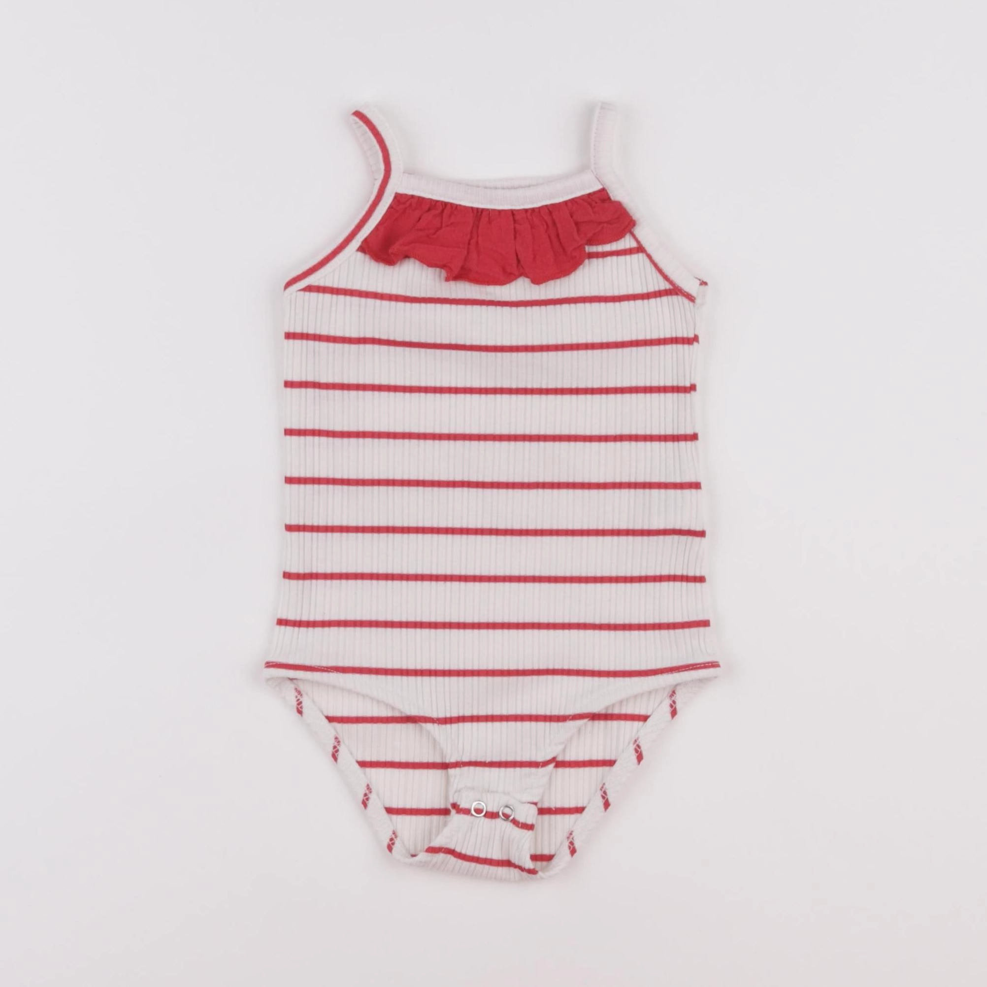 Zara - body blanc, rouge - 2 ans