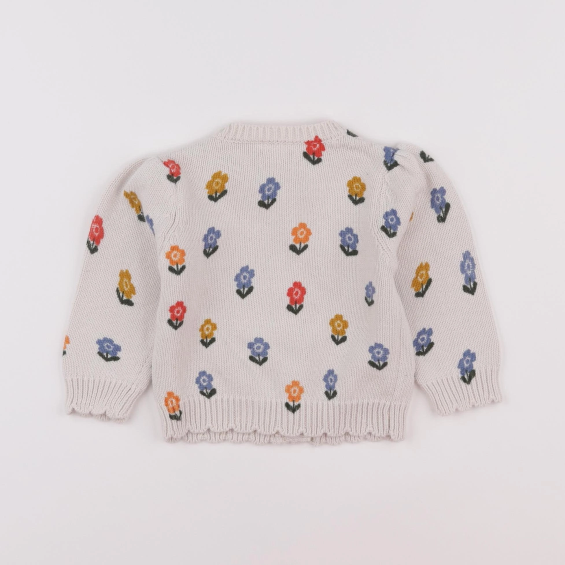Boutchou - gilet multicolore - 9 mois
