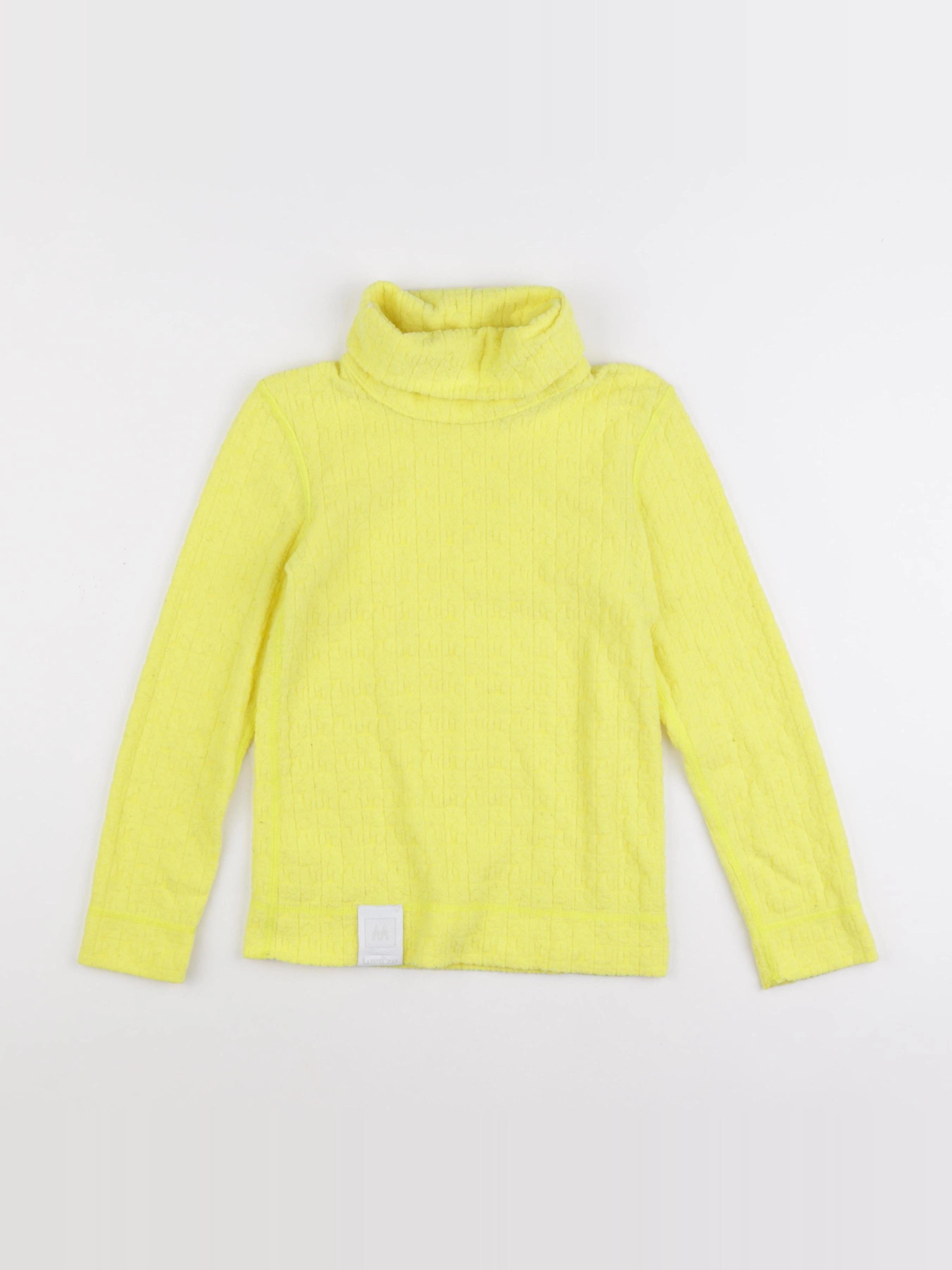 Decathlon ski - sous-pull jaune - 10 ans