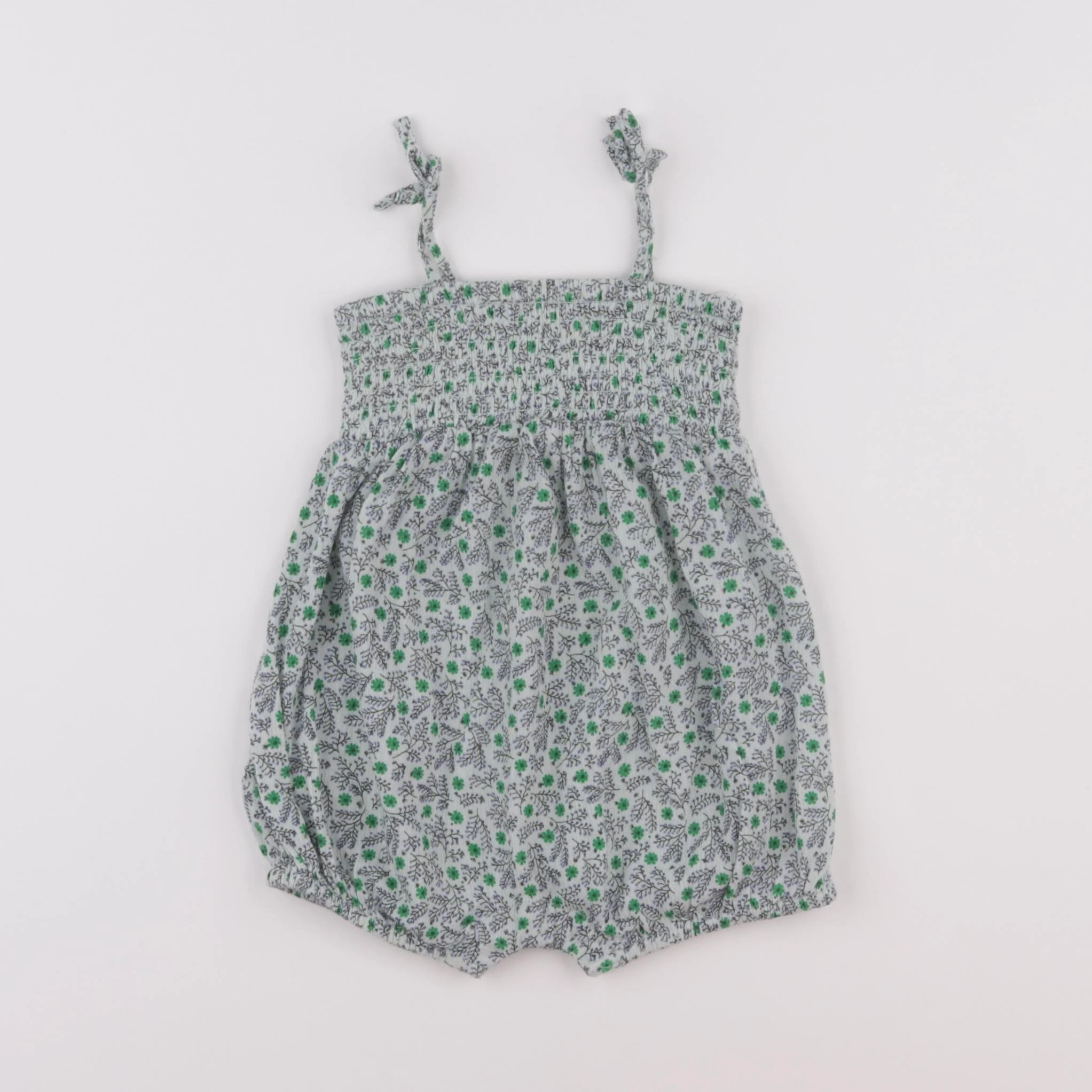 Boutchou - combinaison vert - 6 mois