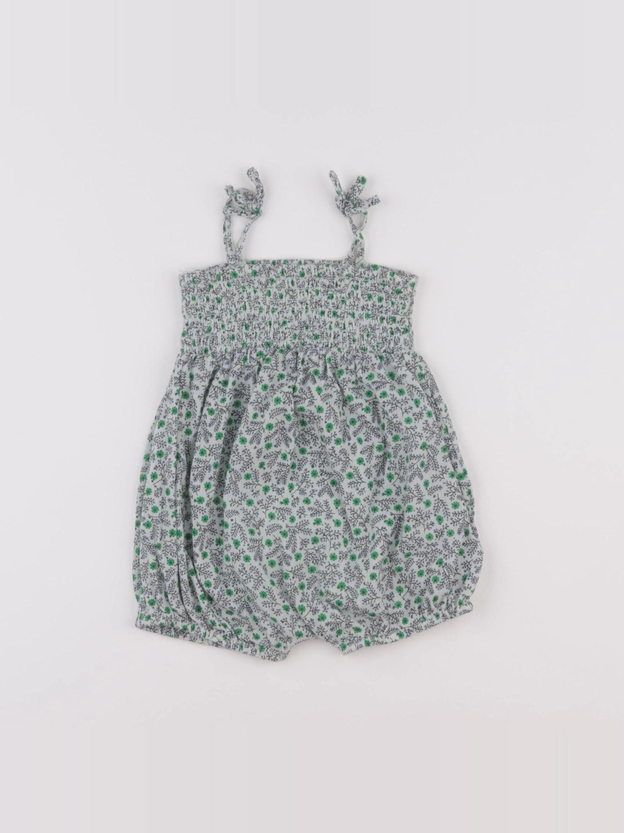 Boutchou - combinaison vert - 6 mois