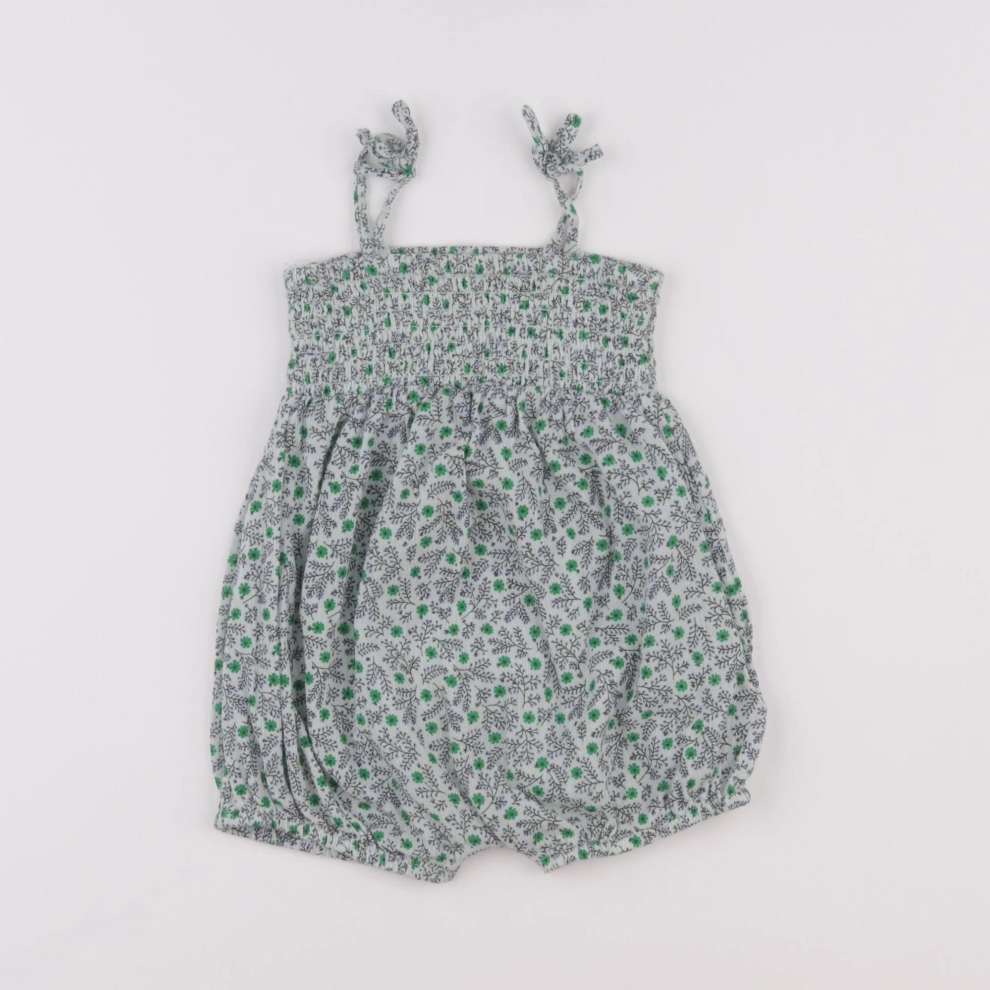 Boutchou - combinaison vert - 6 mois