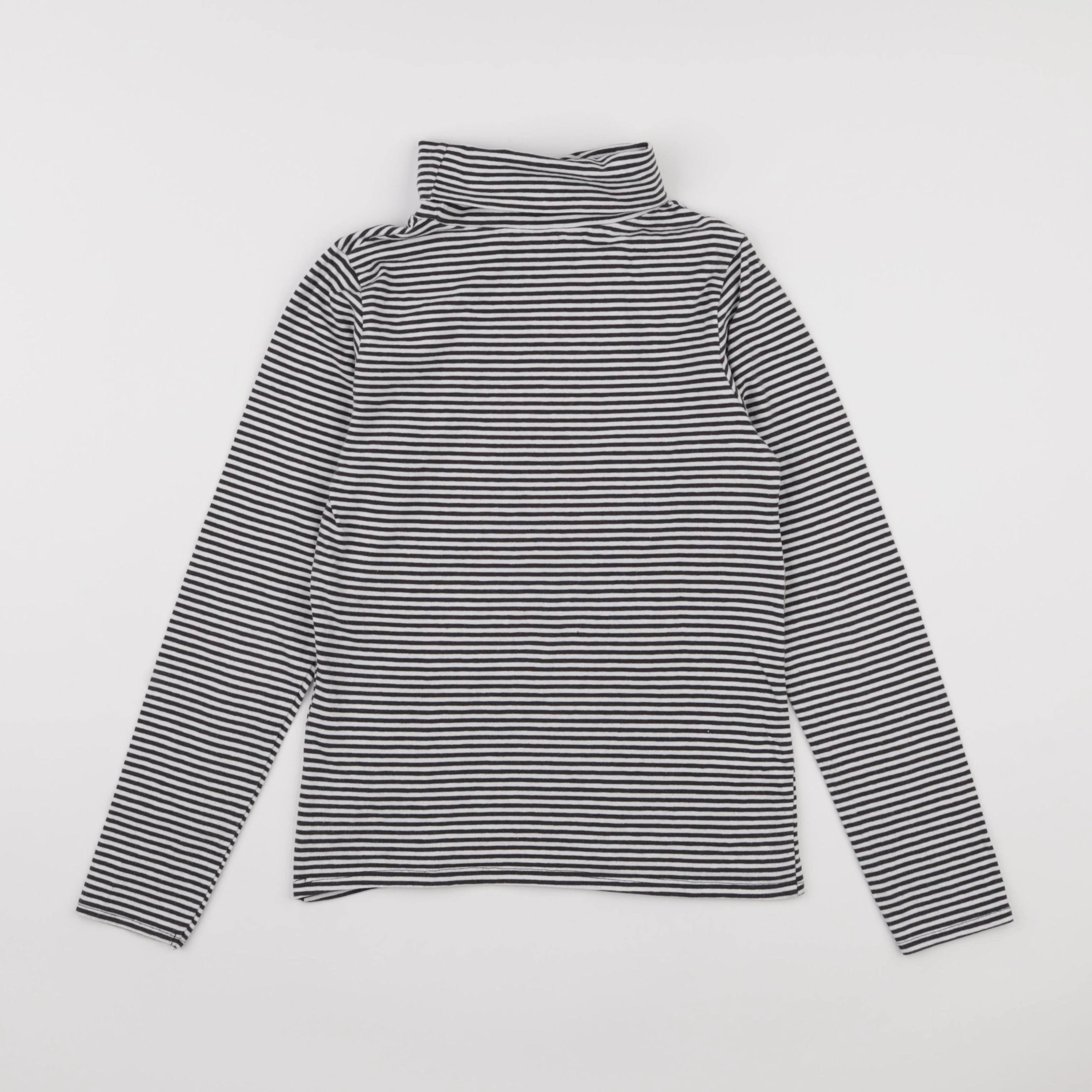 Vertbaudet - sous-pull blanc, bleu - 10 ans