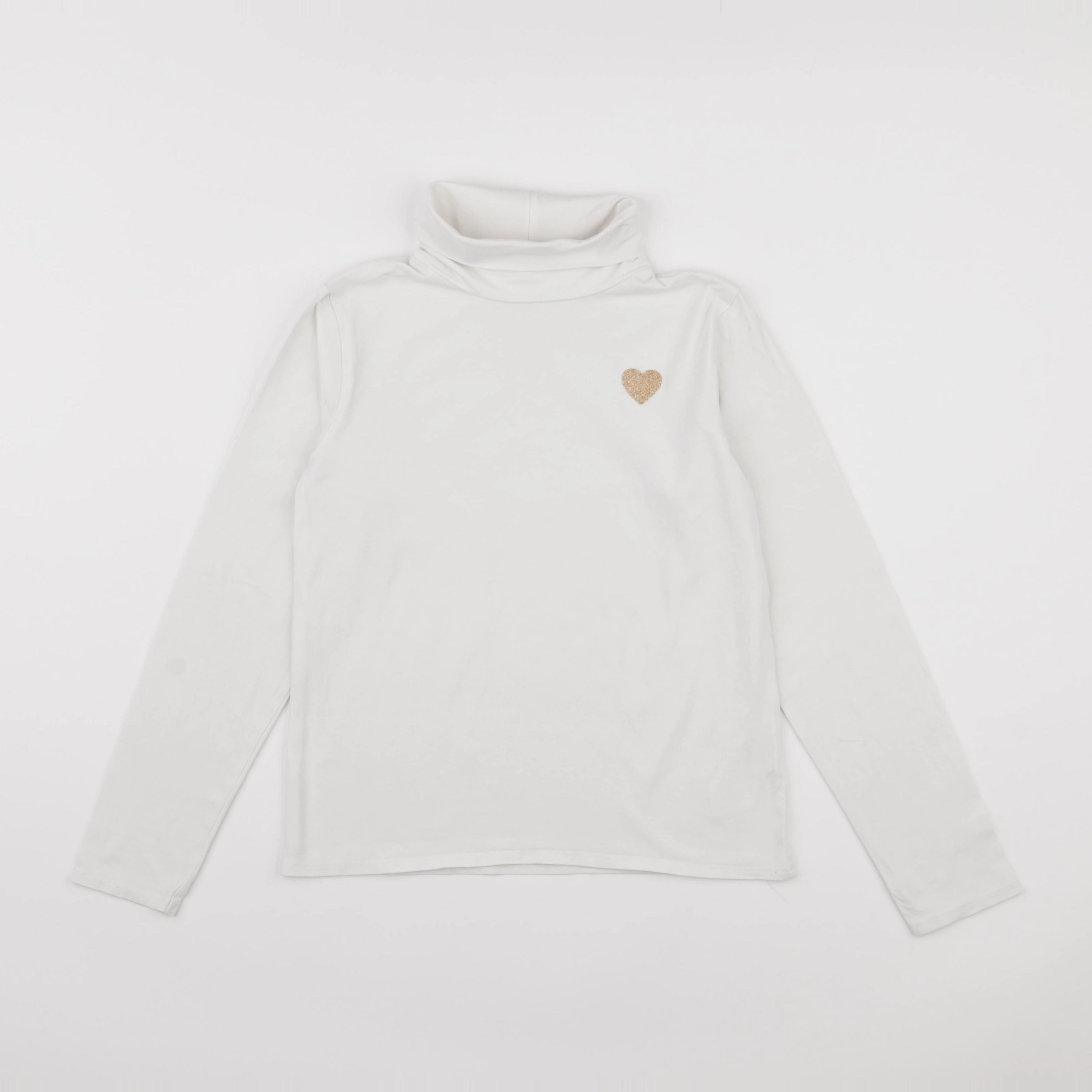 Vertbaudet - sous-pull blanc - 10 ans