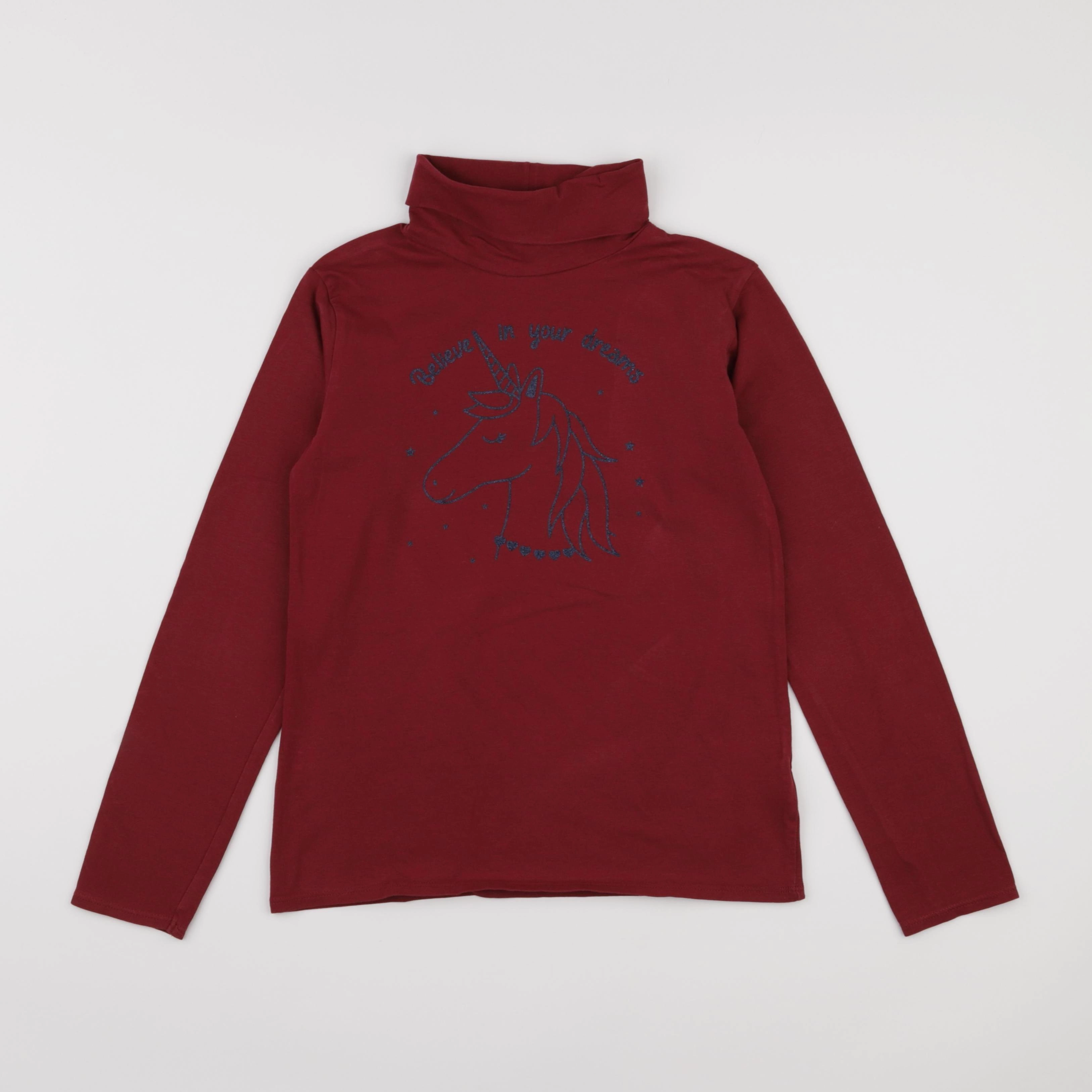 Vertbaudet - sous-pull rouge - 10 ans