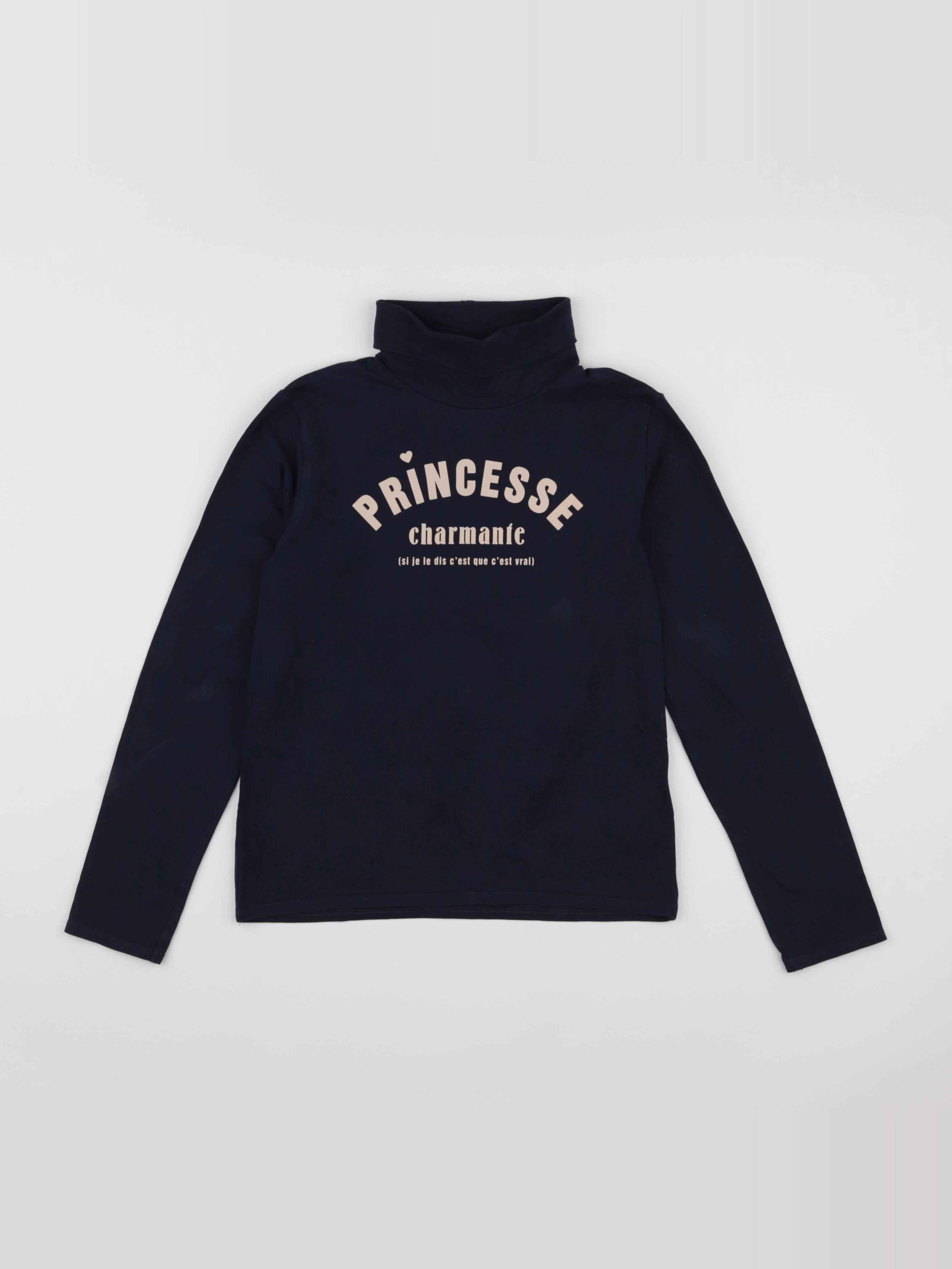 Vertbaudet - sous-pull bleu - 10 ans