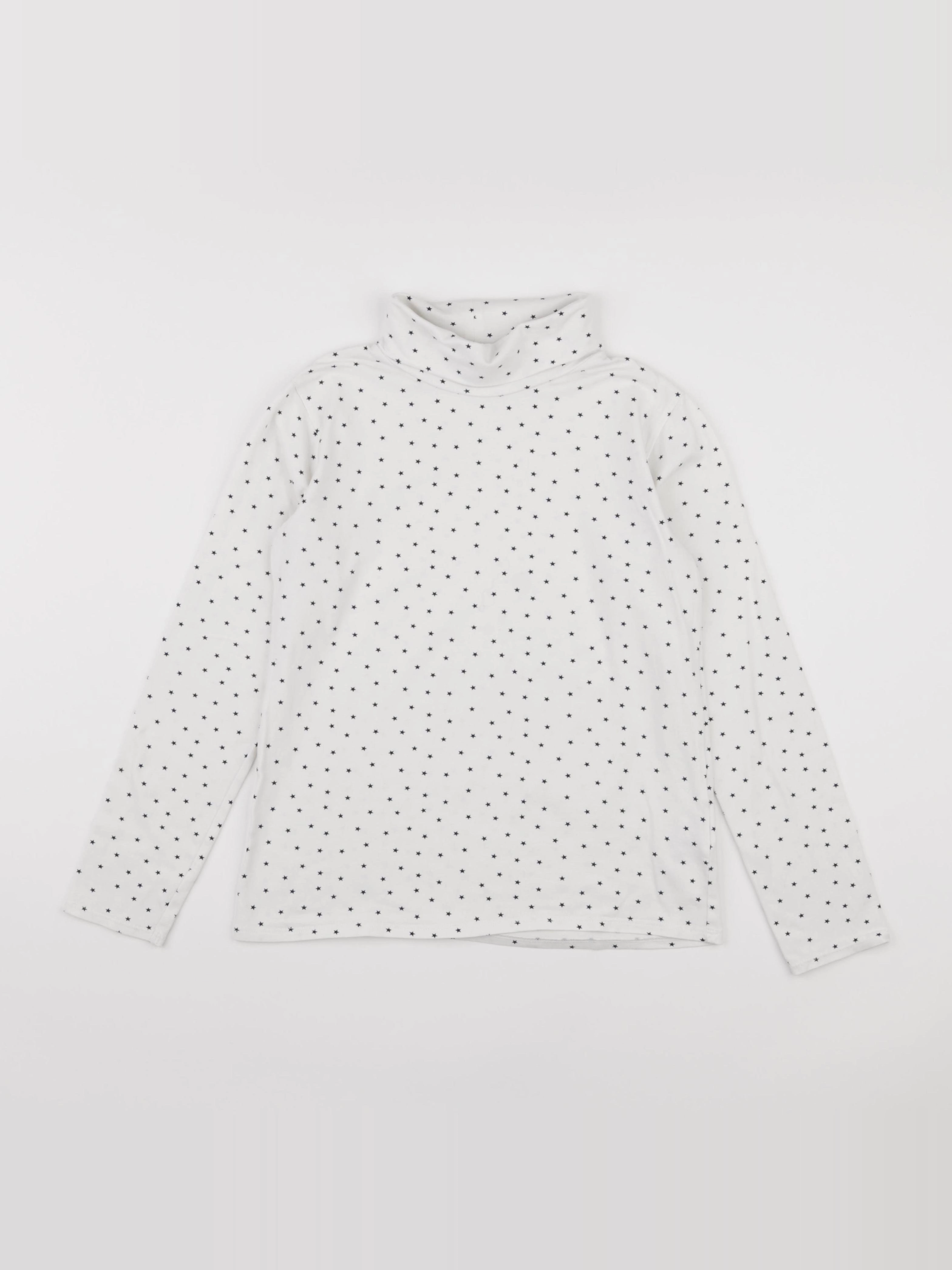 Vertbaudet - sous-pull blanc - 10 ans