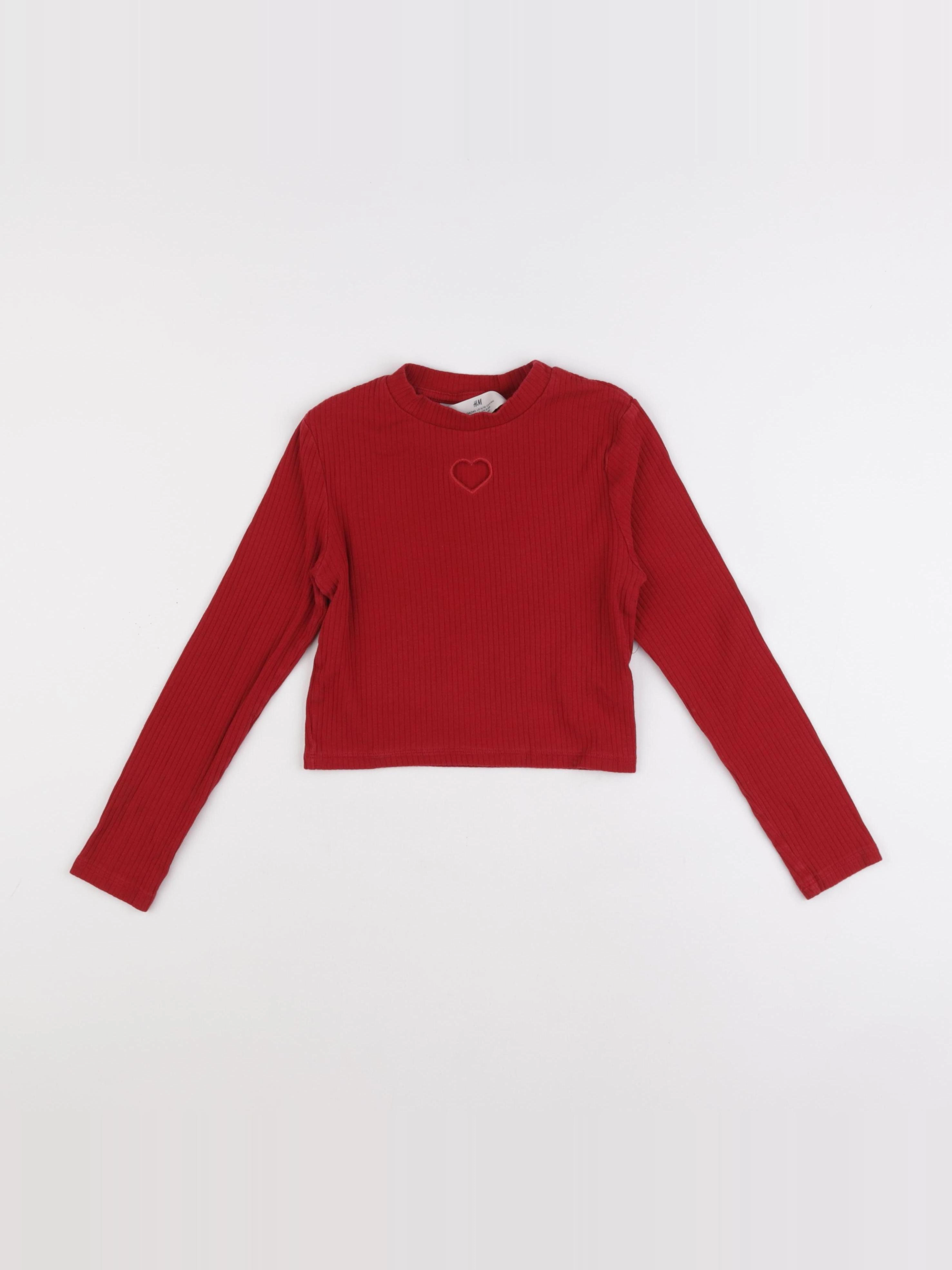 H&M - tee-shirt rouge - 8/10 ans