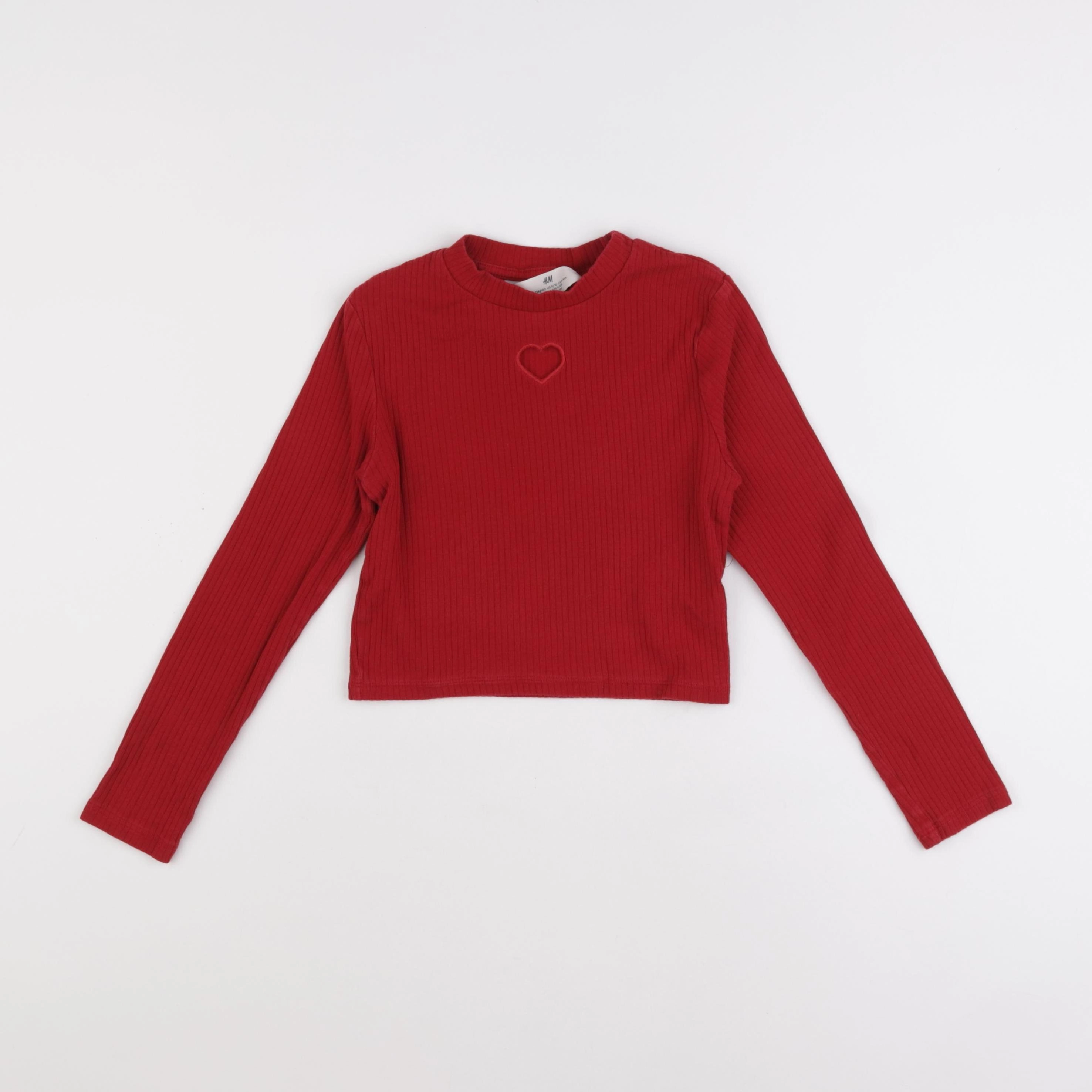 H&M - tee-shirt rouge - 8/10 ans