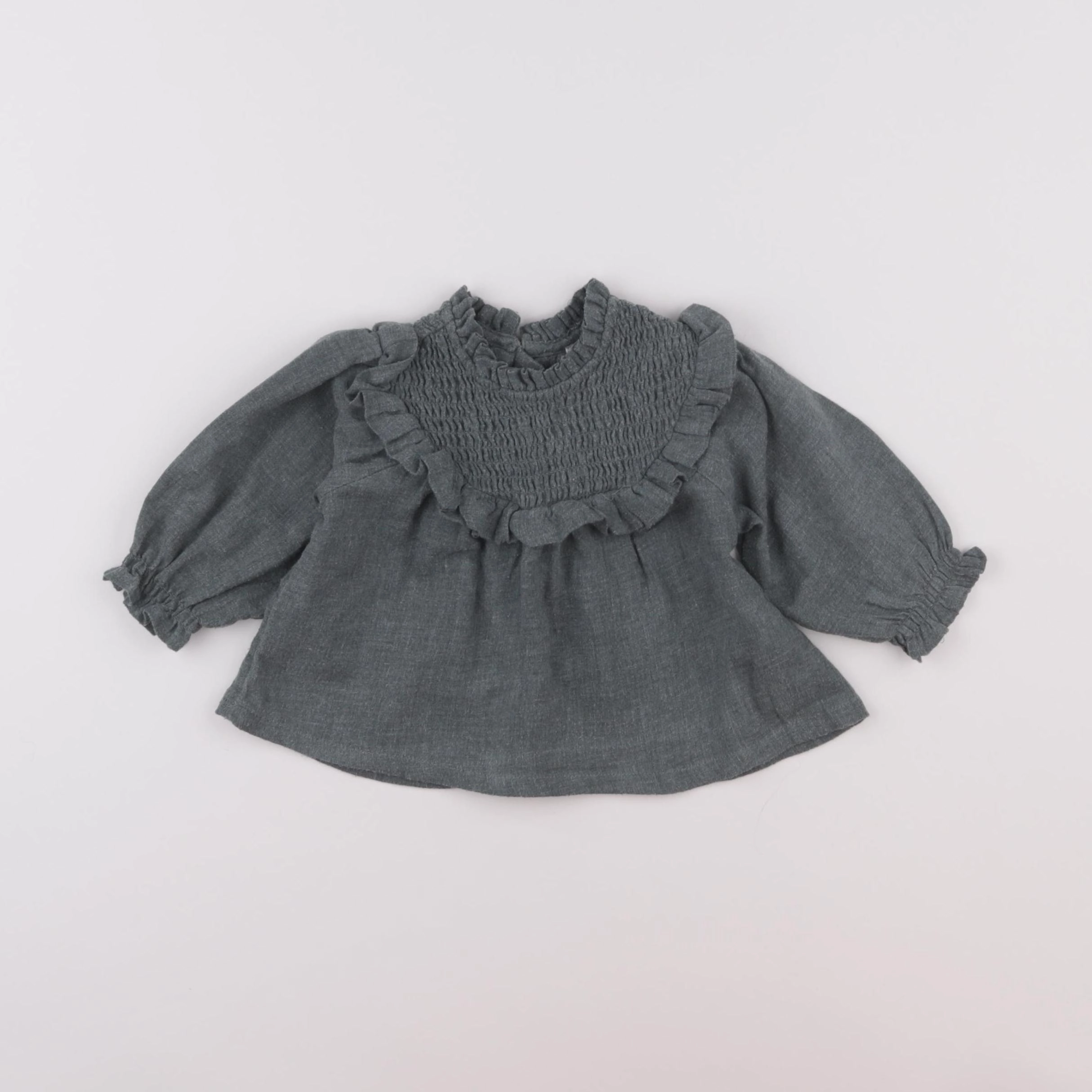 Vertbaudet - blouse vert - 3 mois