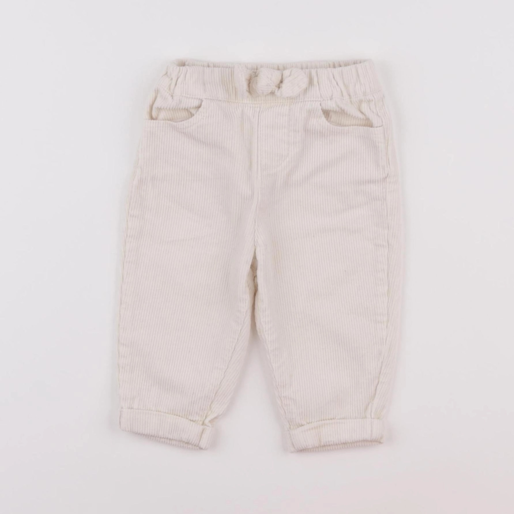 Vertbaudet - pantalon blanc - 6 mois
