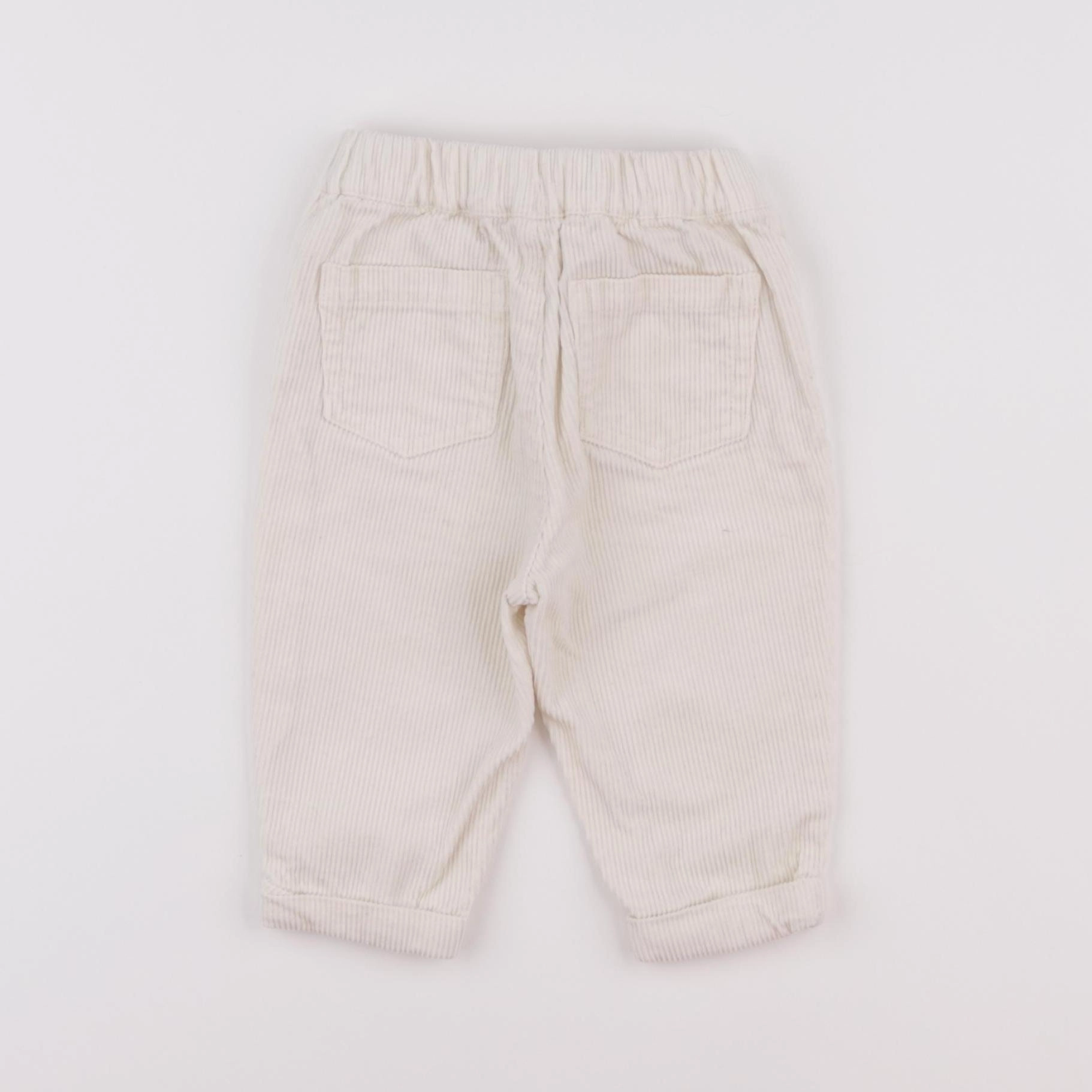 Vertbaudet - pantalon blanc - 6 mois