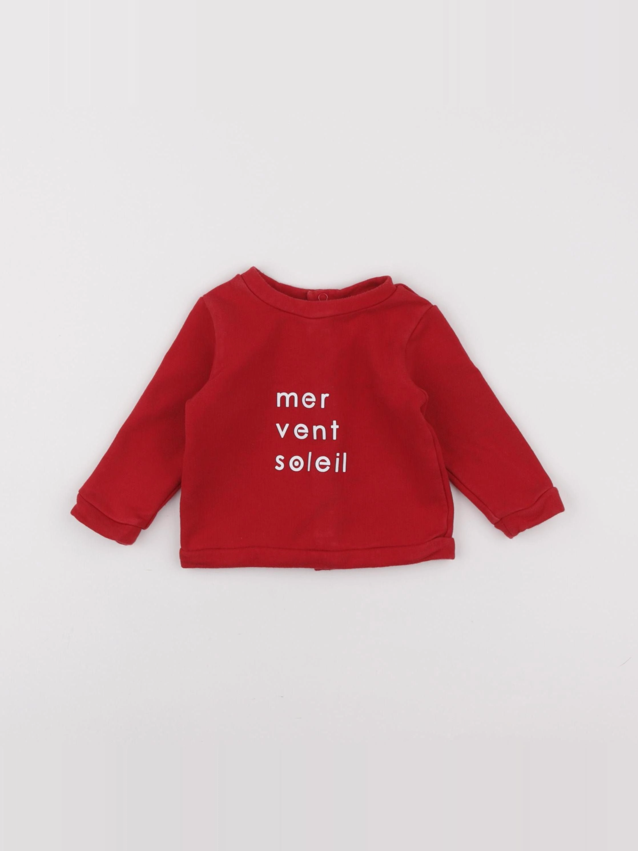 Jacadi - sweat rouge - 6 mois